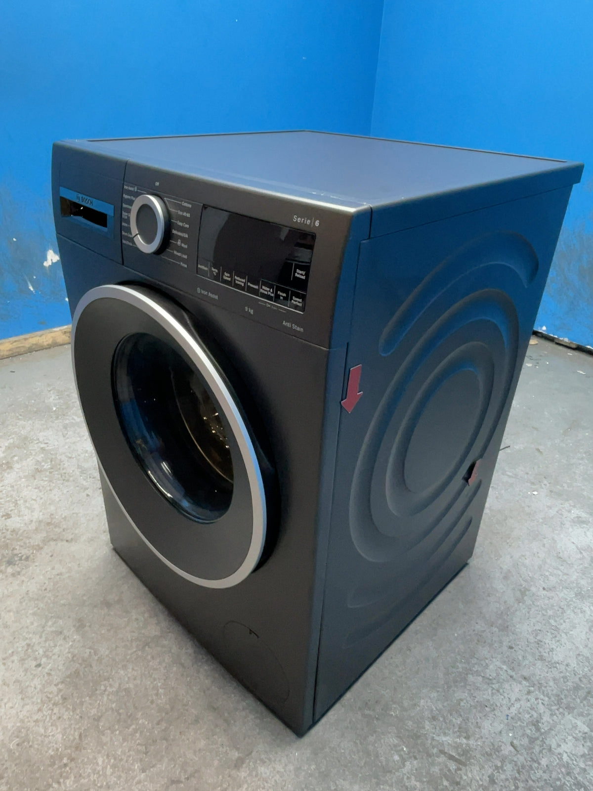 #GRC-168-370 - Bosch 9kg 1400rpm Washing Machine – SpeedPerfect, Cast Iron Grey