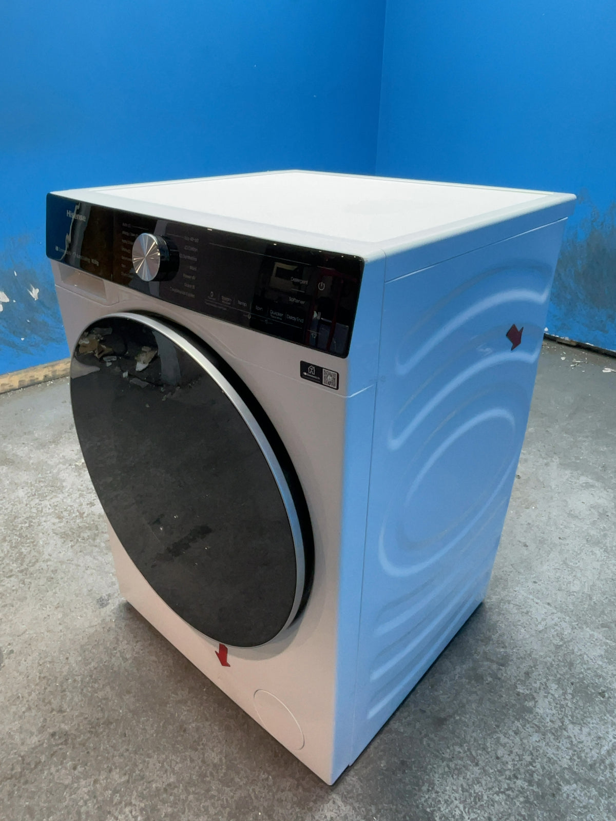 #GRC-168-377 - Hisense 10.5kg 1400rpm Washing Machine – Steam Refresh, WiFi Connected, White