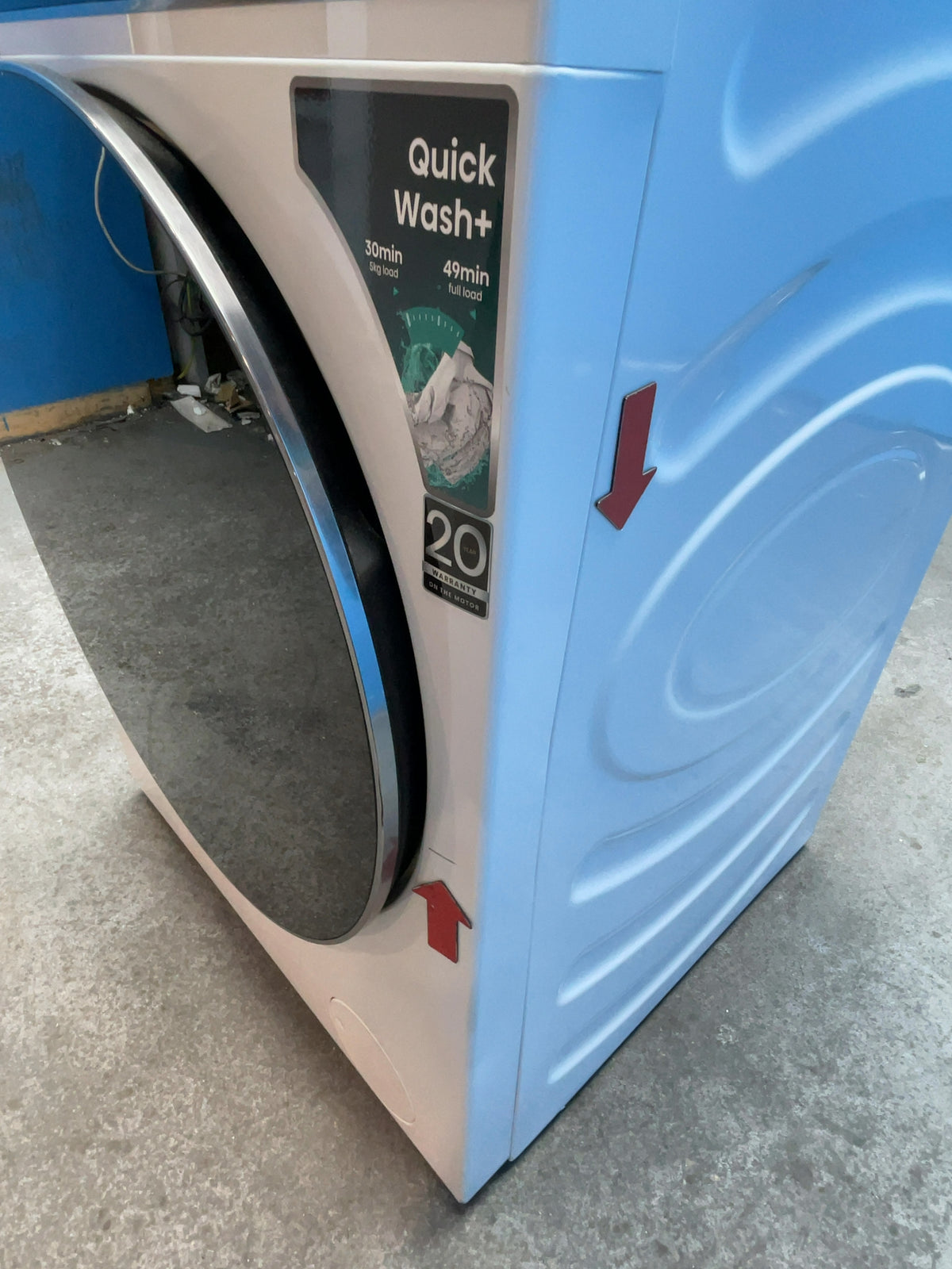 #GRC-168-396 - Hisense 12kg 1400rpm Washing Machine – Pure Jet Pro, Steam Function, White