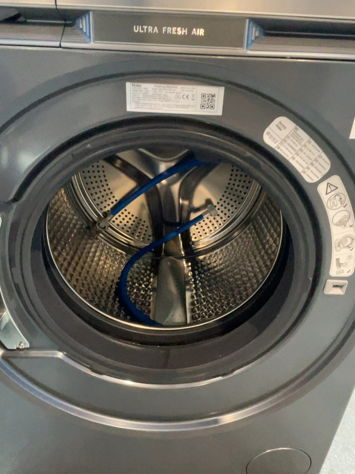#GRC-168-488 - Haier X9 12kg 1400rpm Smart Washing Machine – hOn Wi-Fi App, Ultra Fresh Air, Steam, Graphite