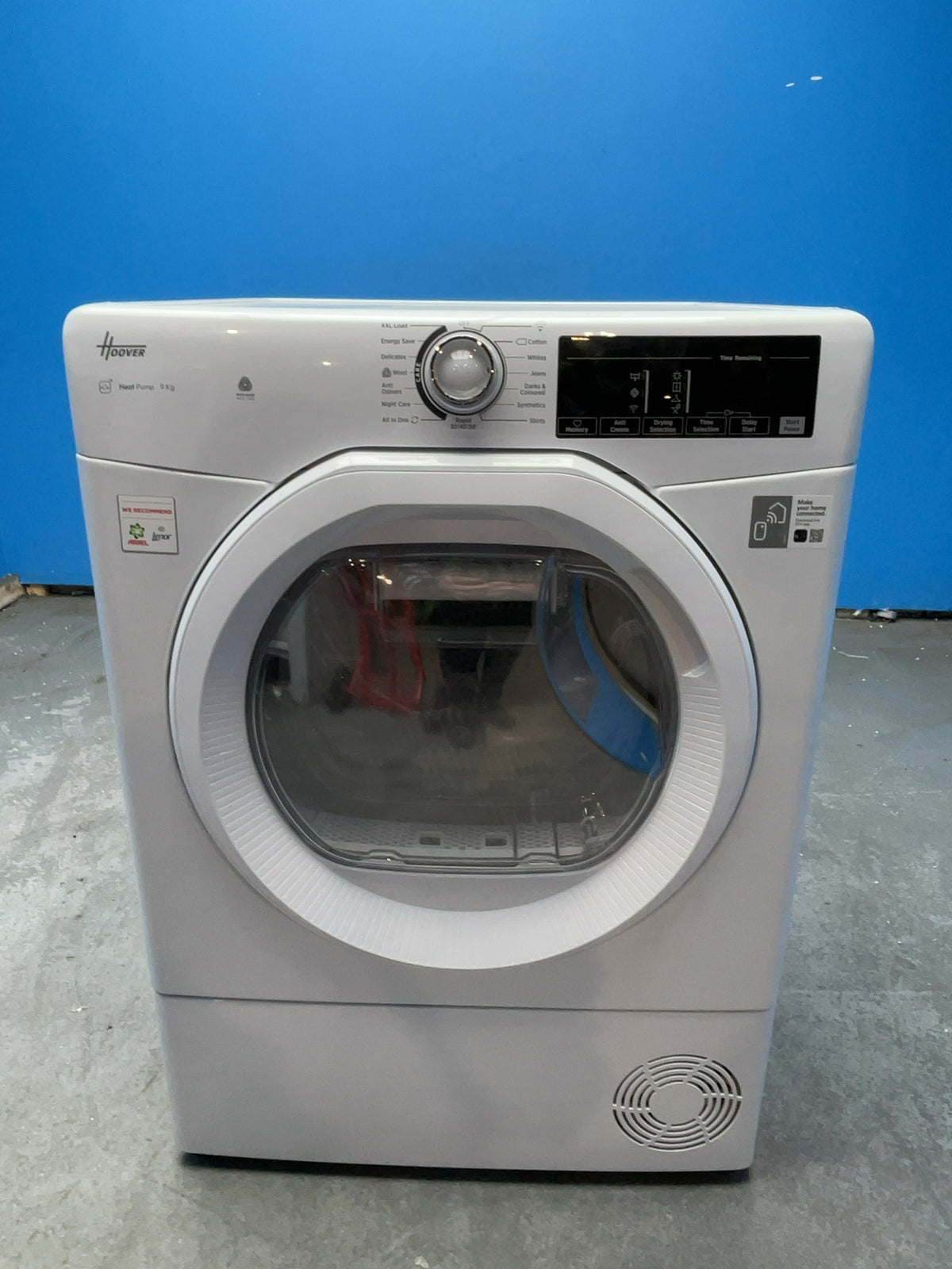 #GRC-168-513 - Hoover 10kg Heat Pump Tumble Dryer – WiFi Connected, White, A+++ Energy Rating