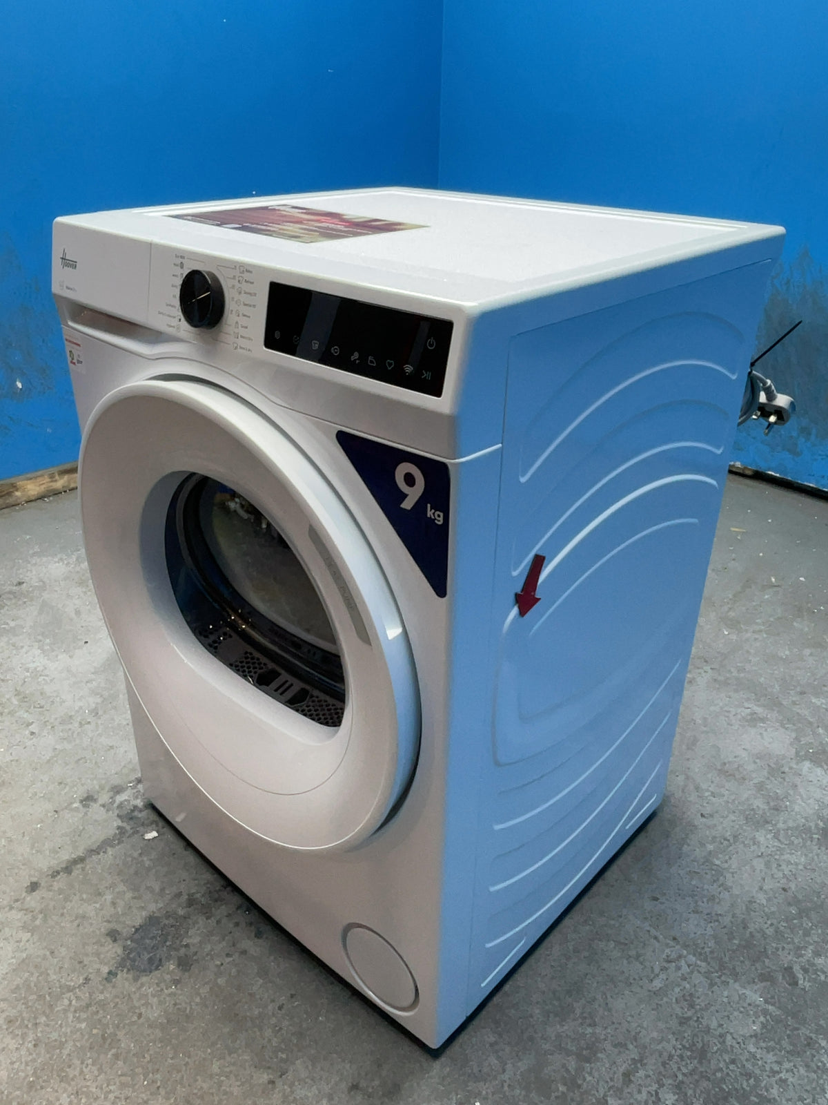 #GRC-168-520 - Hoover Pro Dry Series 3 9kg Heat Pump Tumble Dryer – WiFi Connected, Sensor Dry, White