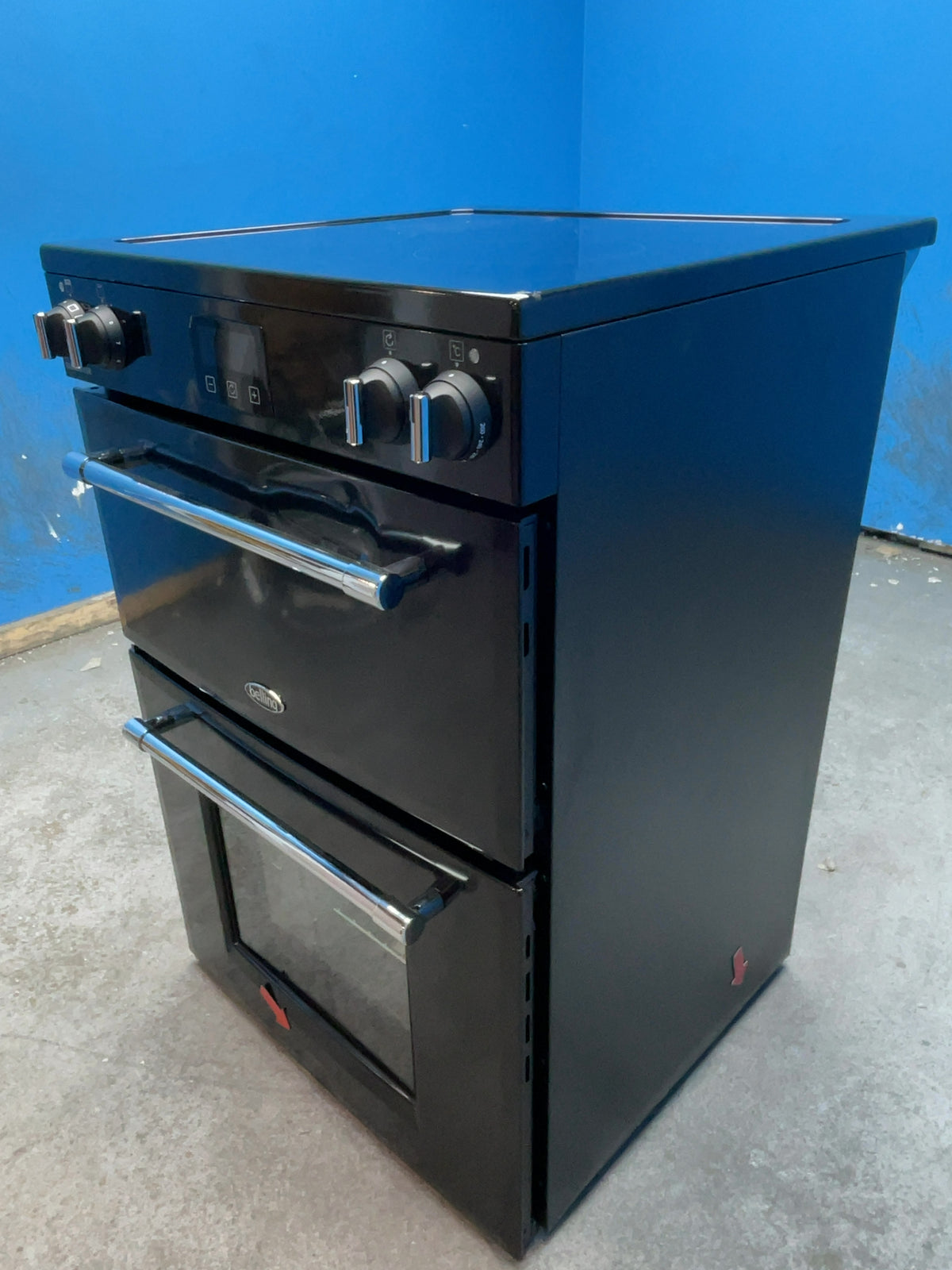 #GRC-168-540 - Belling Farmhouse 60Ei 60cm Electric Mini Range Cooker – 4 Zone Induction Hob, AirFry, 103L Capacity, Black