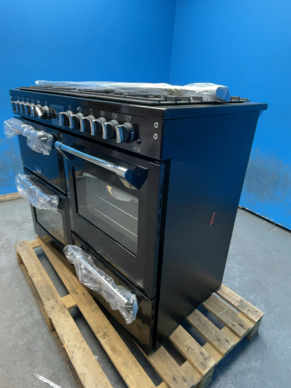 #GRC-168-565 - Stoves Richmond 110cm Quad Oven Dual Fuel Range Cooker – 196L, AirFry, Black