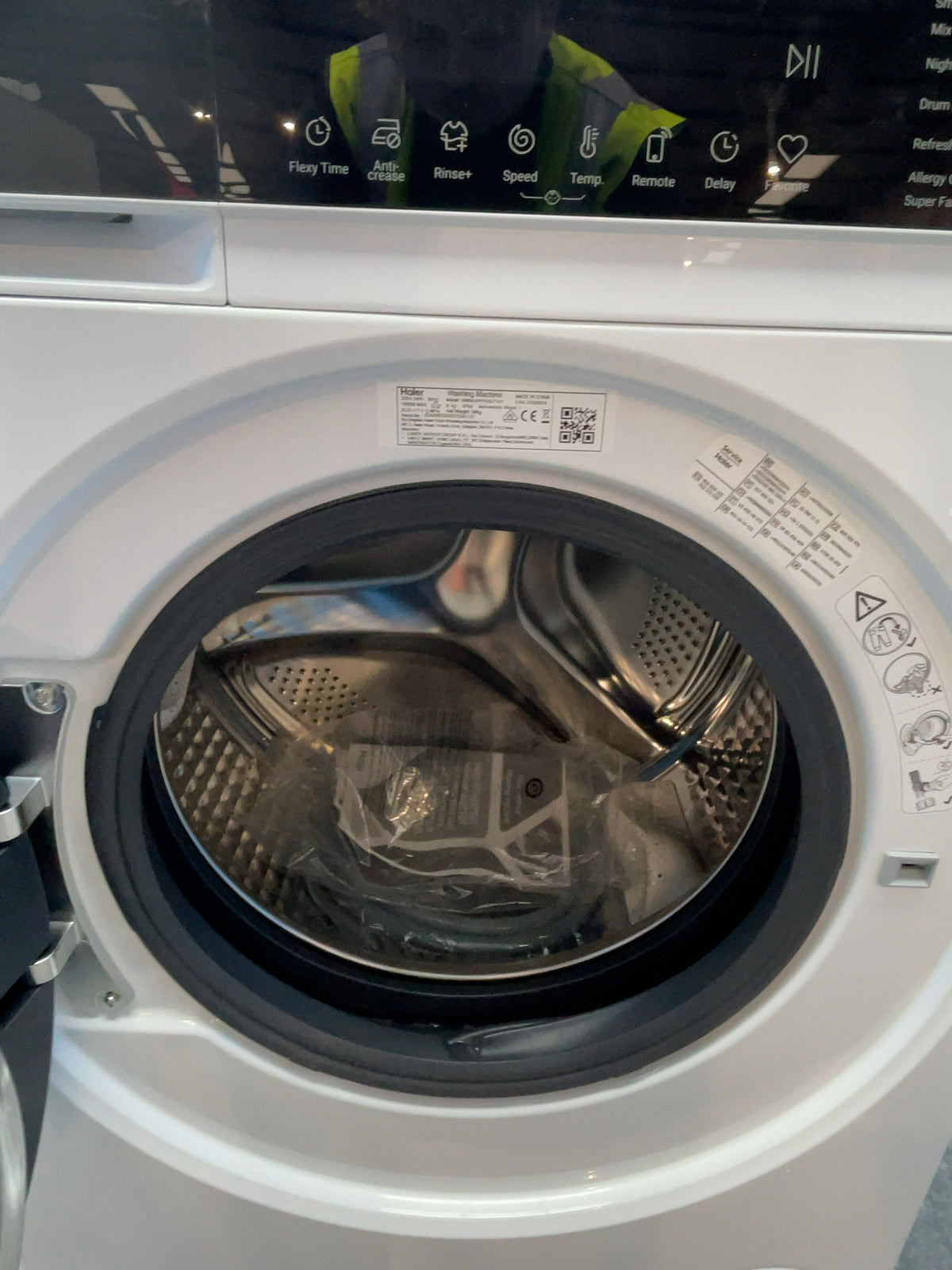 #GRC-168-594 - Haier 9kg 1400rpm Washing Machine – Steam Function, WiFi Connected, White