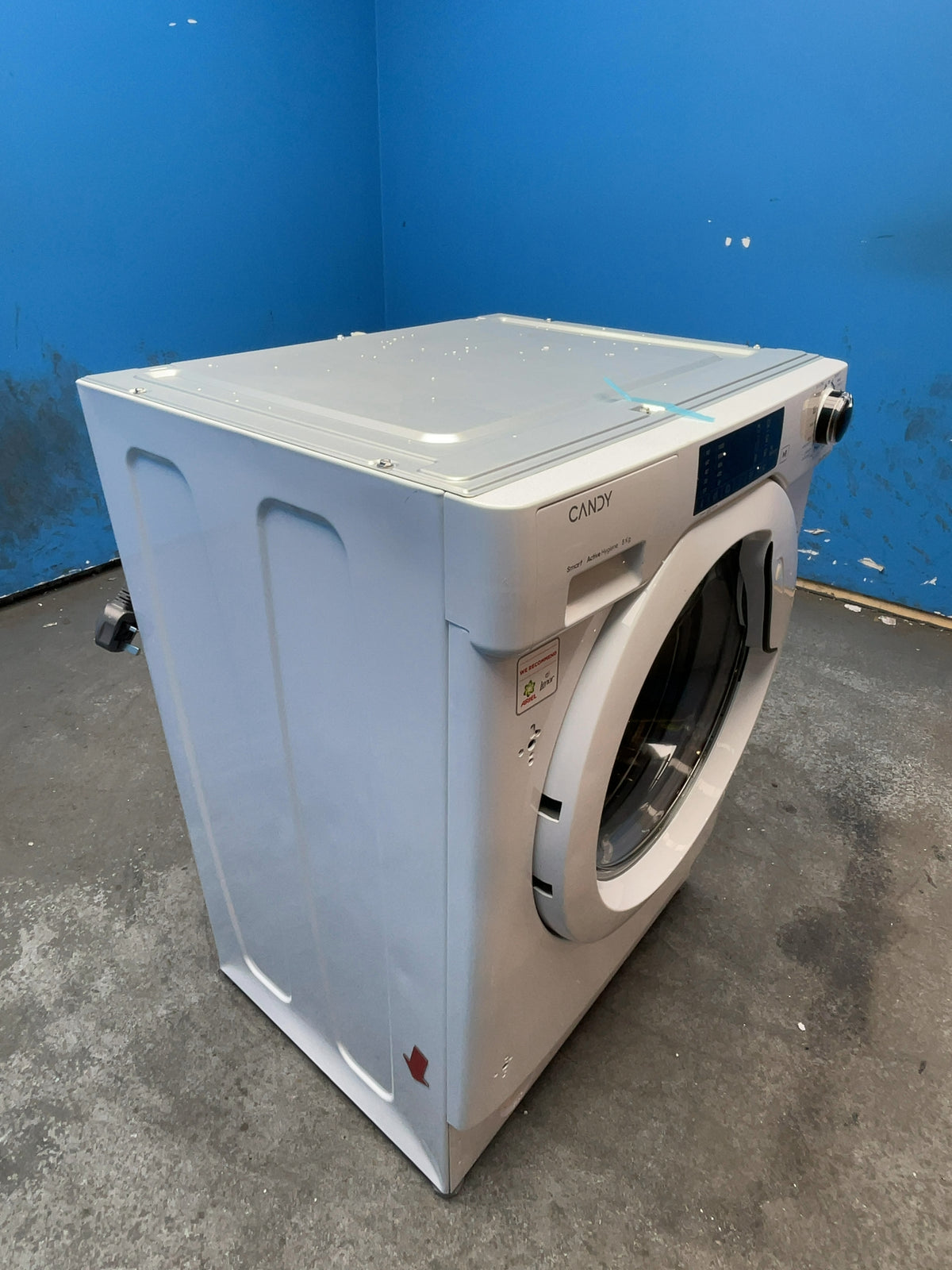 #GRC-168-703 - Candy 8kg 1400rpm Integrated Washing Machine – Inverter Motor, White
