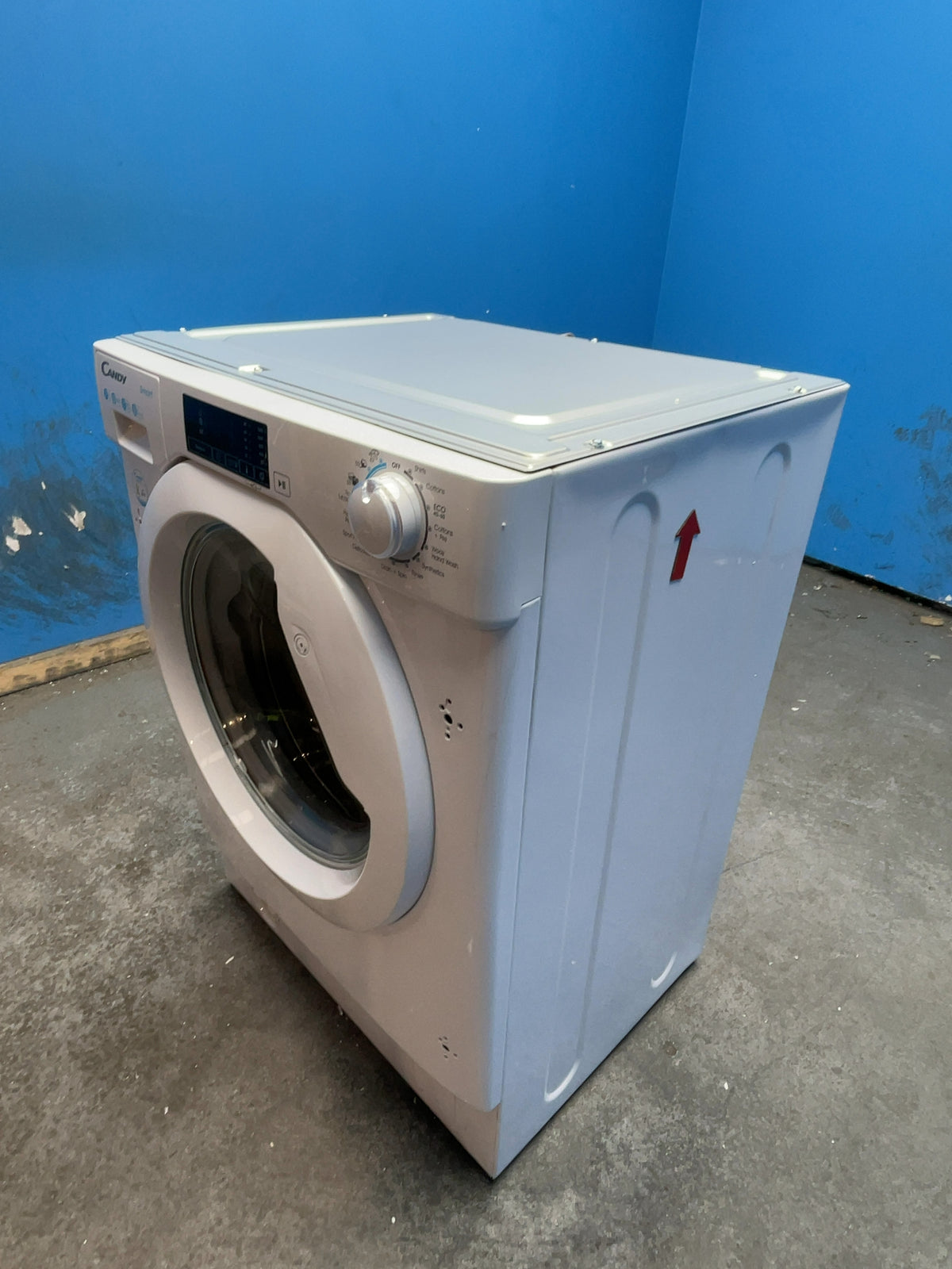 #GRC-168-750 - Candy CBW 57D1XE-80 7kg Integrated Washing Machine – 1500rpm, KG Detector, Steam Function, White