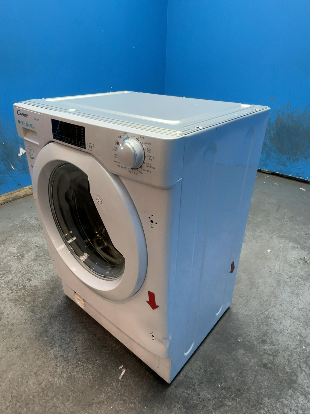 #GRC-168-759 - Candy CBW 57D1XE-80 7kg Integrated Washing Machine – 1500rpm, KG Detector, Steam Function, White