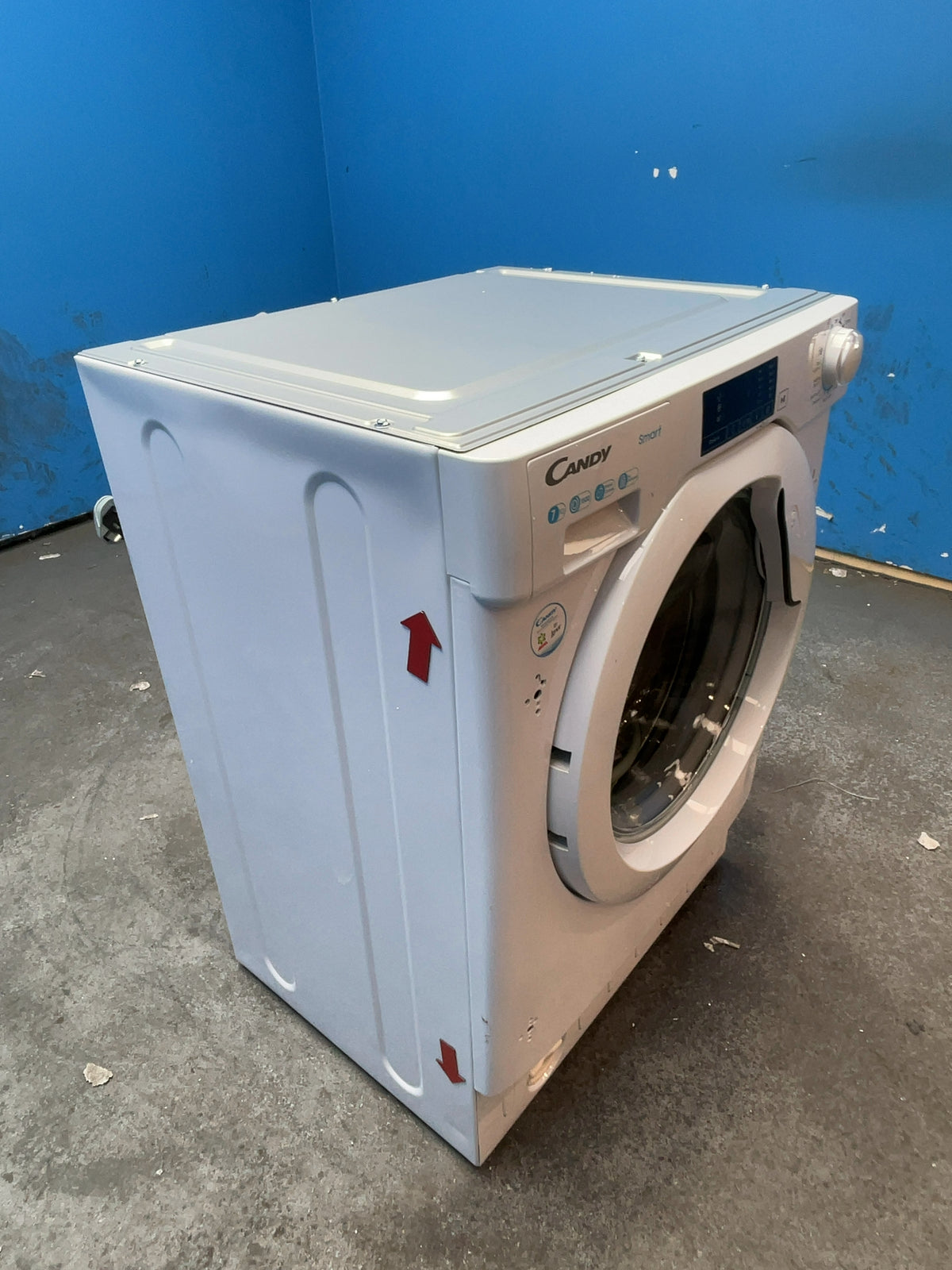 #GRC-168-759 - Candy CBW 57D1XE-80 7kg Integrated Washing Machine – 1500rpm, KG Detector, Steam Function, White