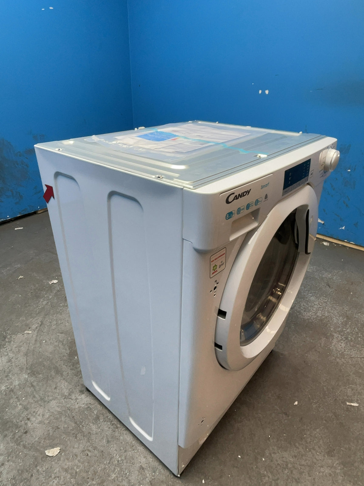 #GRC-168-760 - Candy Smart Integrated Washer Dryer – 8kg Wash, 5kg Dry, 1400rpm, White
