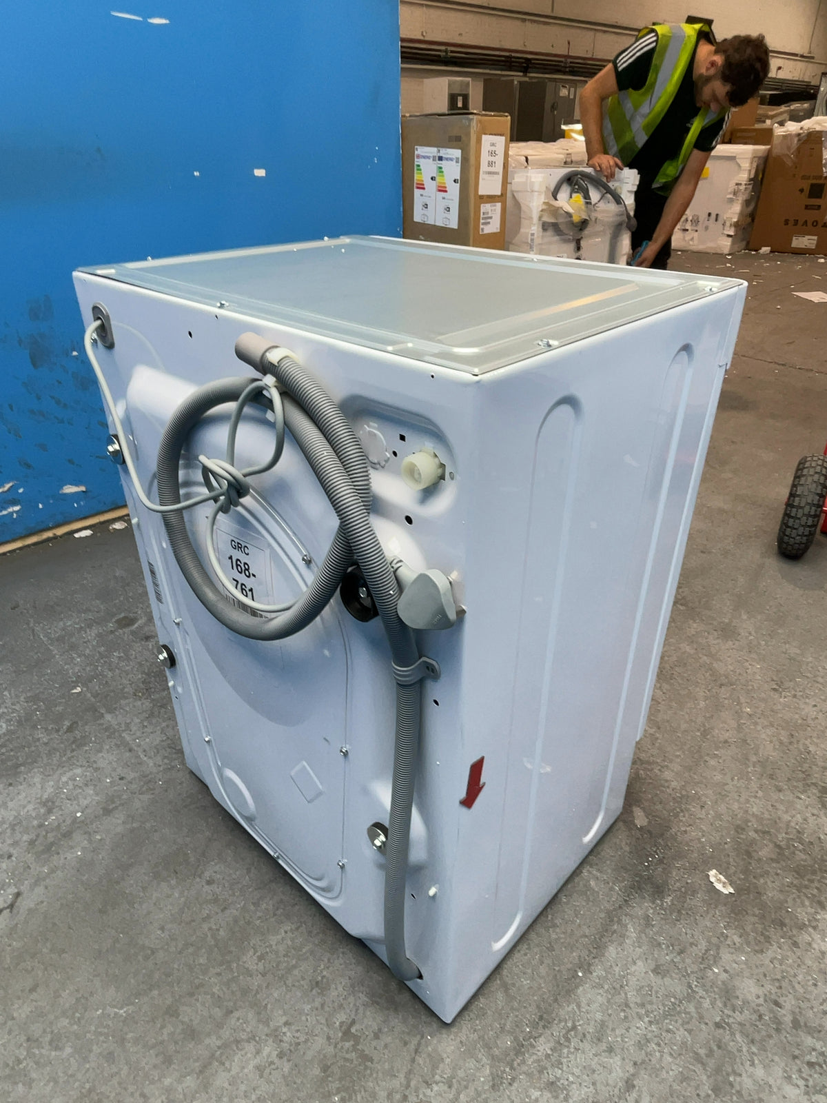 #GRC-168-761 - Candy CBW 57D1XE-80 7kg Integrated Washing Machine – 1500rpm, KG Detector, Steam Function, White