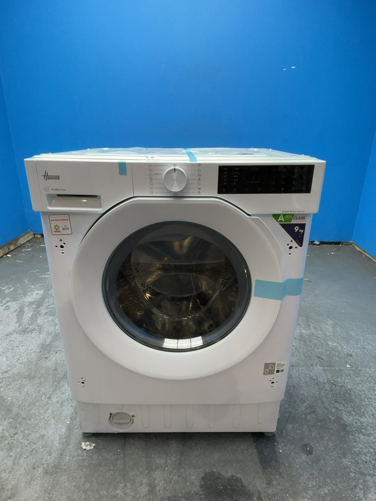 #GRC-168-763 - Hoover 9kg 1400rpm Integrated Washing Machine – KG Mode, Inverter Motor, White