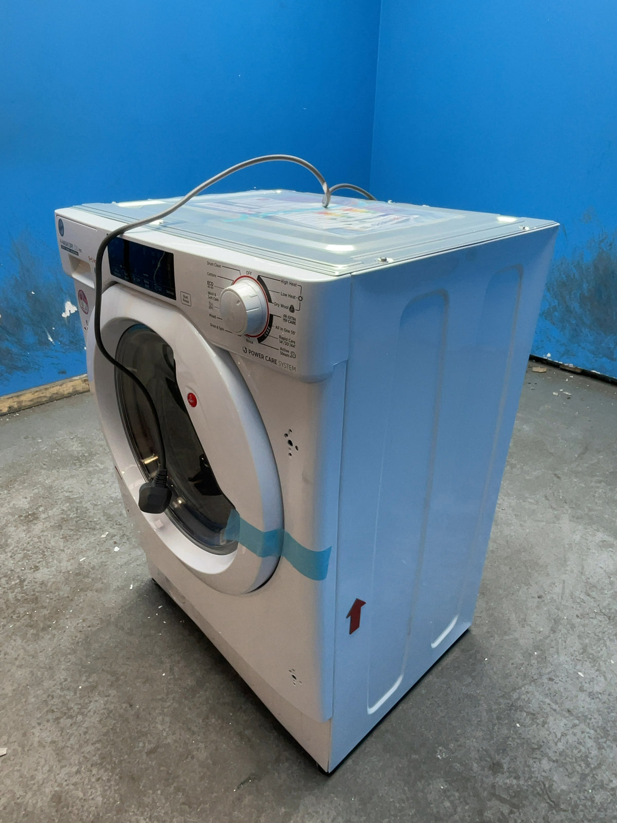 #GRC-168-772 - Hoover Integrated Washer Dryer – 9kg Wash, 5kg Dry, 1600rpm, WiFi Connected, White