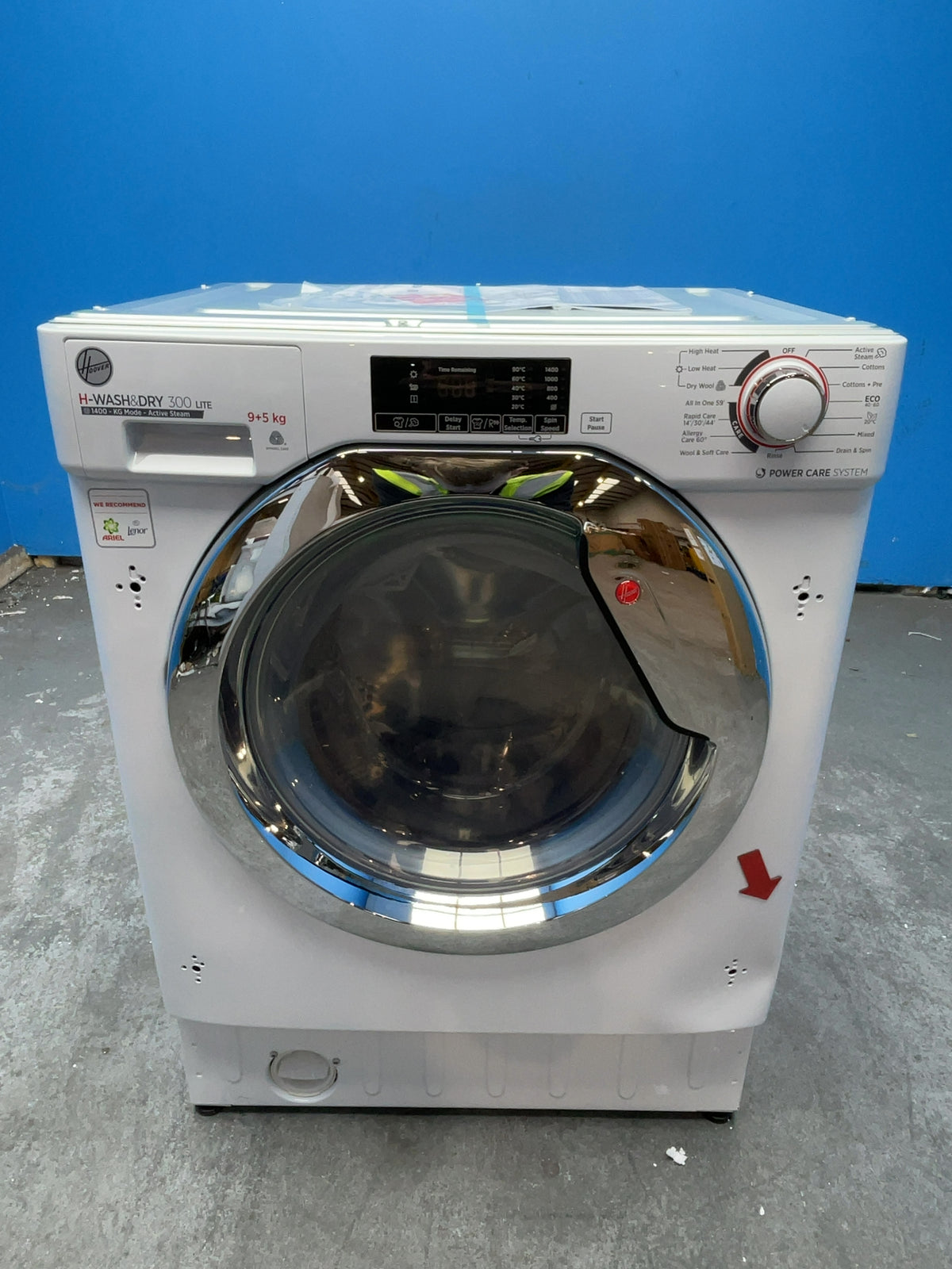 #GRC-168-774 - Hoover H-WASH 300 Integrated Washer Dryer – 9kg Wash / 5kg Dry, 1400rpm, Steam Function, White