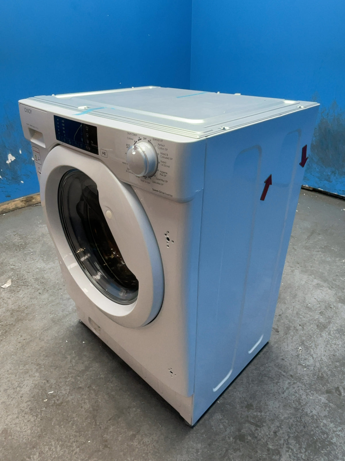 #GRC-168-800 - Candy 9kg 1400rpm Integrated Washing Machine – Inverter Motor, 14 Min Quick Wash, White