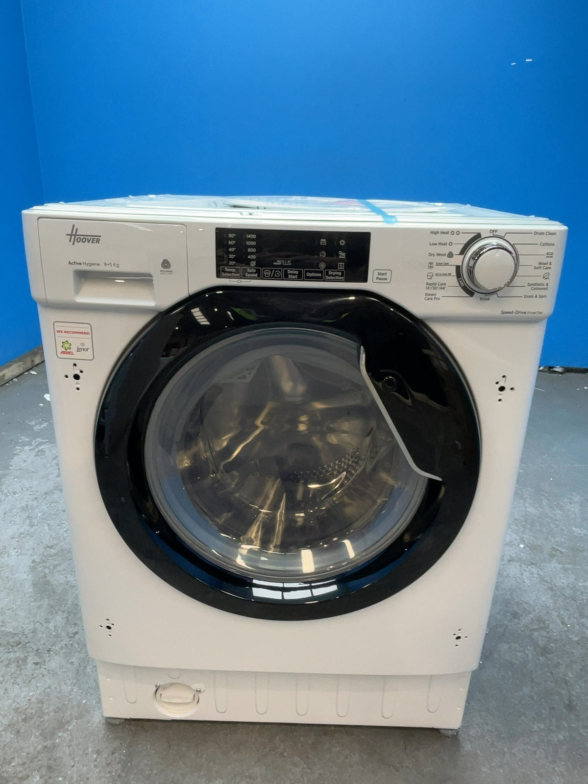 #GRC-168-802 - Hoover H-WASH 300 PRO Integrated Washer Dryer – 8kg/5kg, 1400rpm, Inverter Motor, Steam Care, White