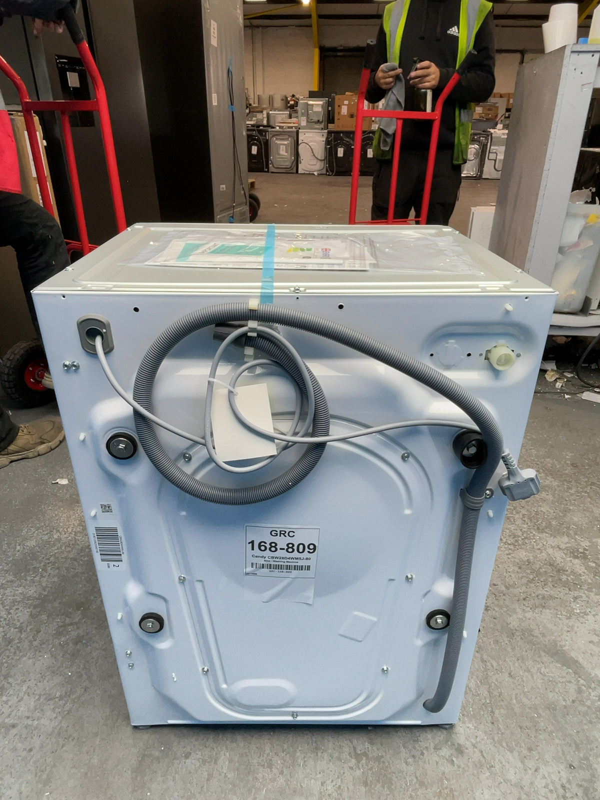 #GRC-168-809 - Candy Integrated 8kg 1200rpm Washing Machine – Inverter Motor, KG Detector, Quick 14 Min Wash, White