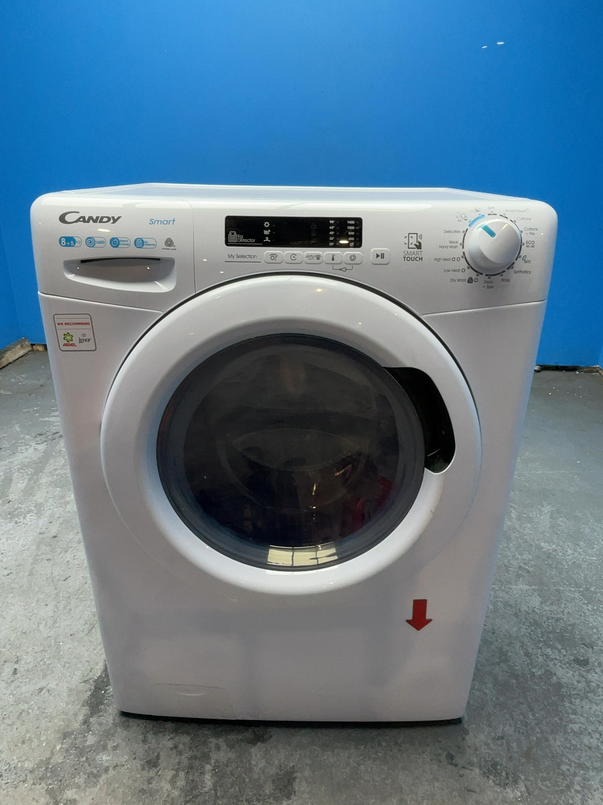 #GRC-168-900 - Candy Smart Washer Dryer – 8kg Wash, 5kg Dry, 1400rpm, WiFi Connected, White