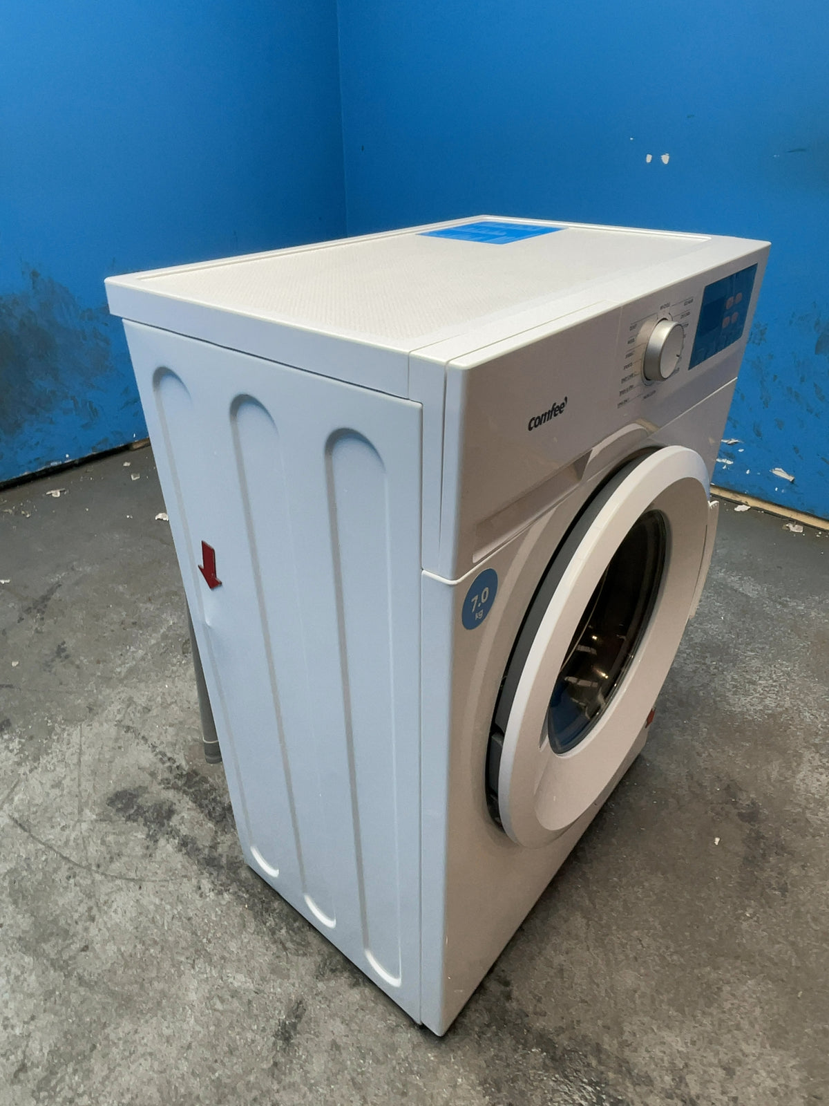#GRC-168-993 - Comfee 7kg 1200rpm Washing Machine – Steam Wash & 15 Min Quick Cycle, White
