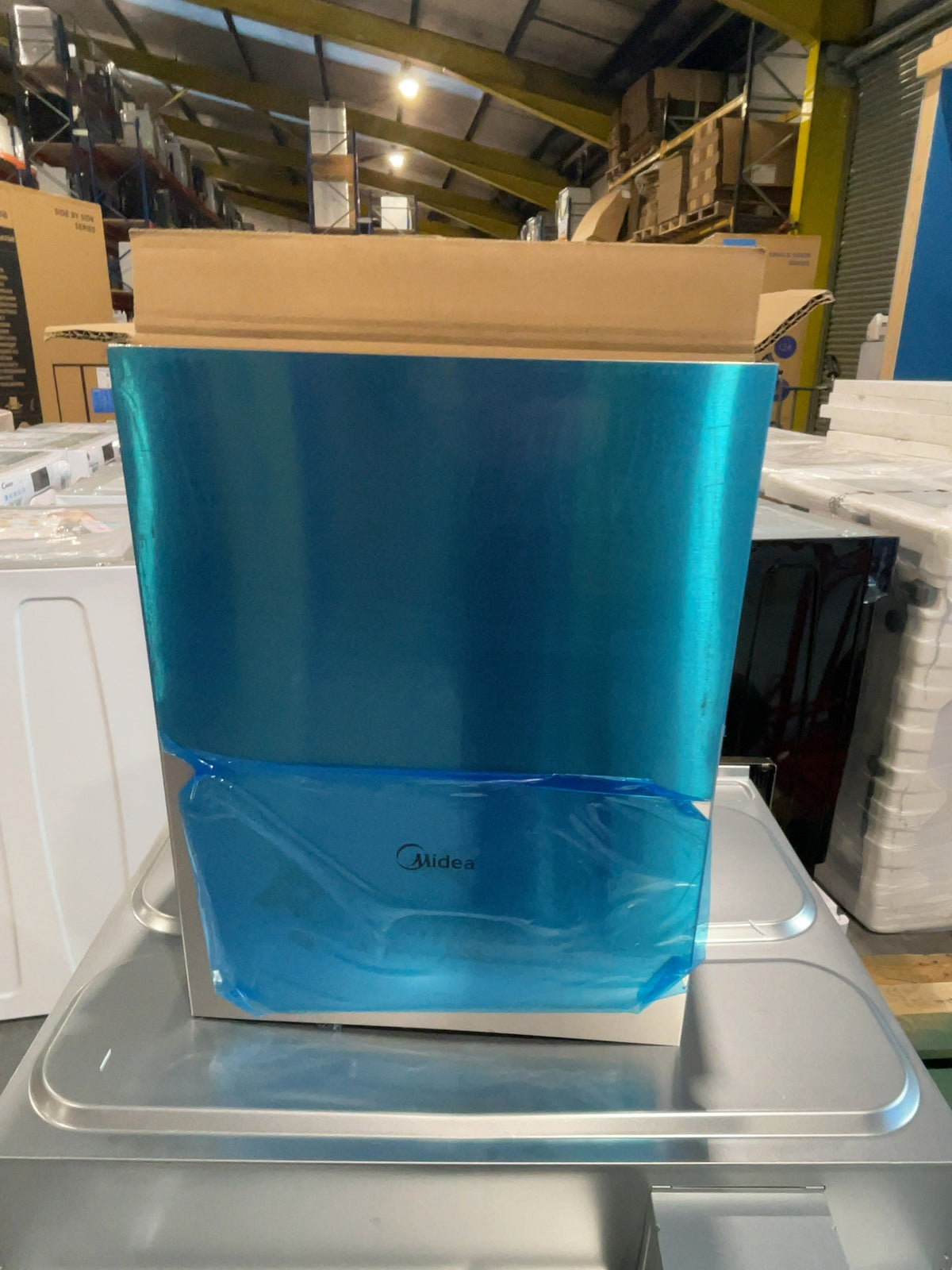 #GRC-169-007 - Midea 90cm Chimney Cooker Hood – 650m³/h Extraction, Gesture Control, Stainless Steel