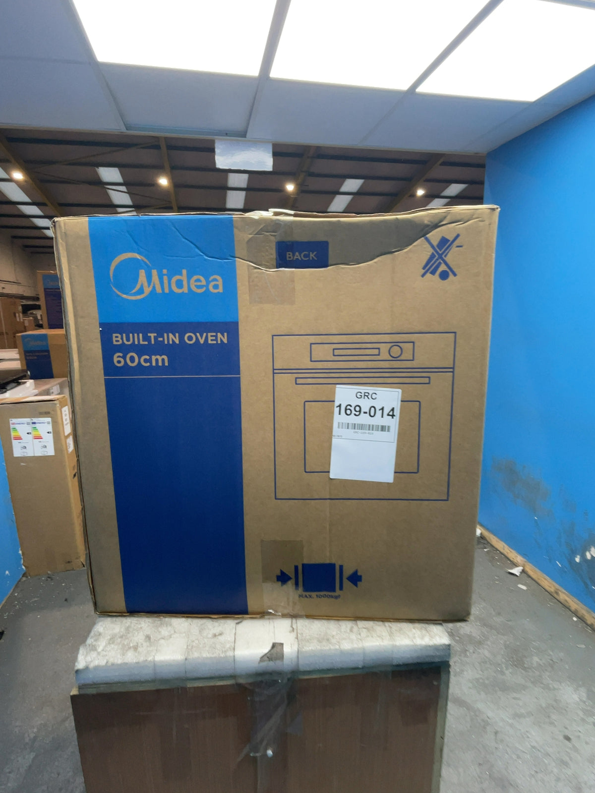 #GRC-169-014 - Midea 60cm Built In Electric Single Oven – 72L Capacity, Xpress Fry, Aqua Clean, WiFi, Black