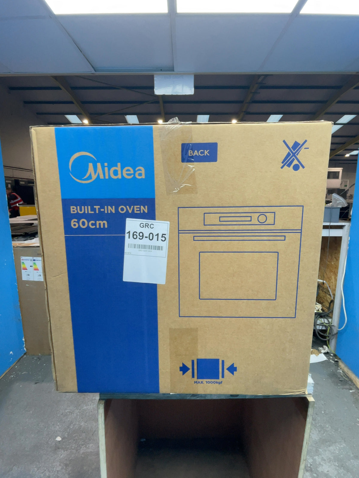 #GRC-169-015 - Midea 60cm Built In Electric Single Oven – 72L Capacity, Xpress Fry, Aqua Clean, WiFi, Black