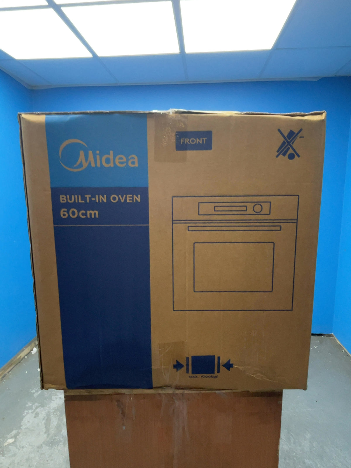 #GRC-169-016 - Midea 60cm Built In Electric Single Oven – 72L Capacity, Xpress Fry, Aqua Clean, WiFi, Black