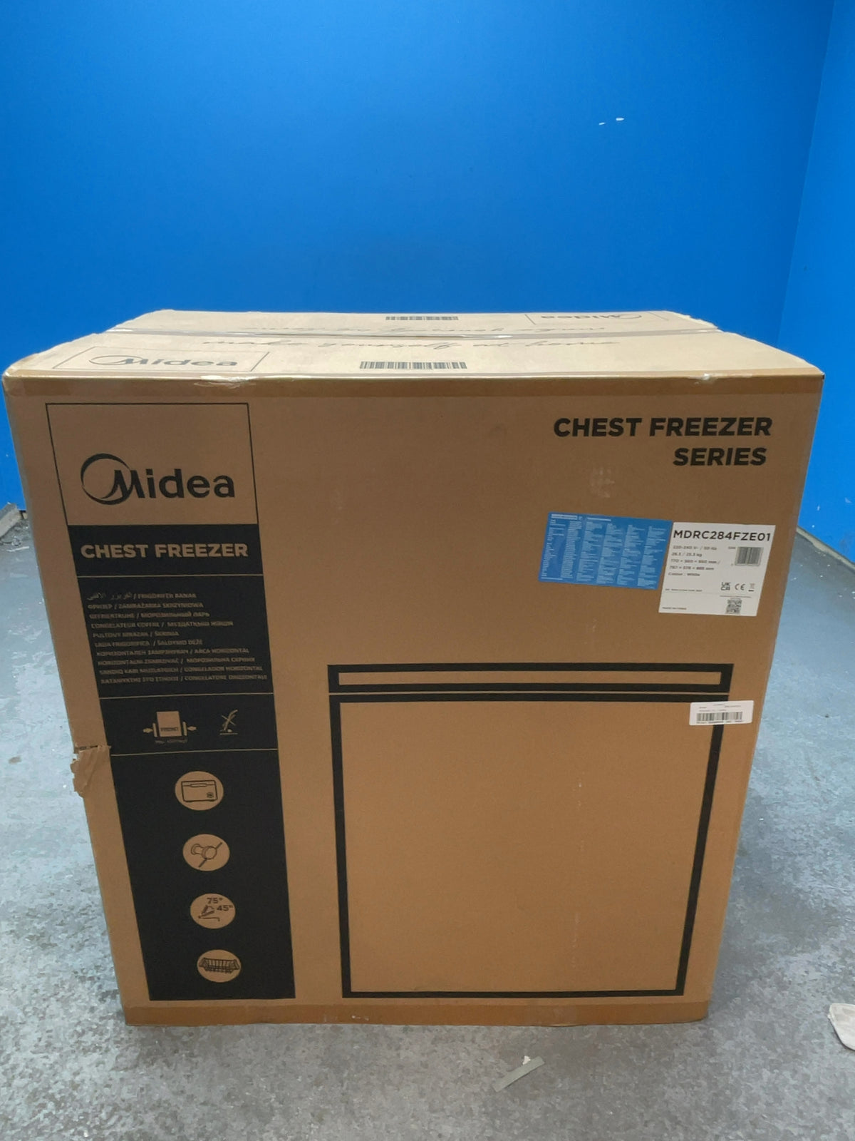 #GRC-169-035 - Midea Chest Freezer – 198L Capacity, Counterbalanced Lid, White