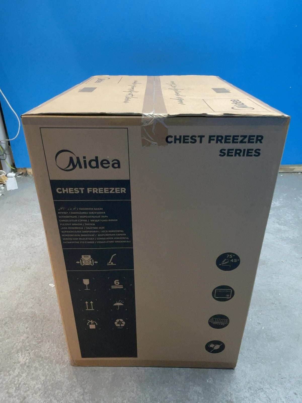 #GRC-169-035 - Midea Chest Freezer – 198L Capacity, Counterbalanced Lid, White