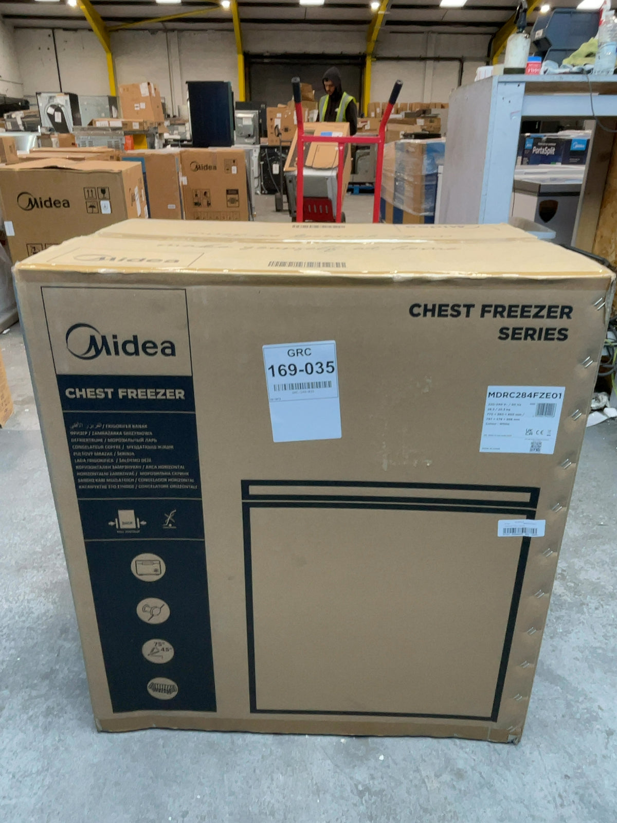 #GRC-169-035 - Midea Chest Freezer – 198L Capacity, Counterbalanced Lid, White