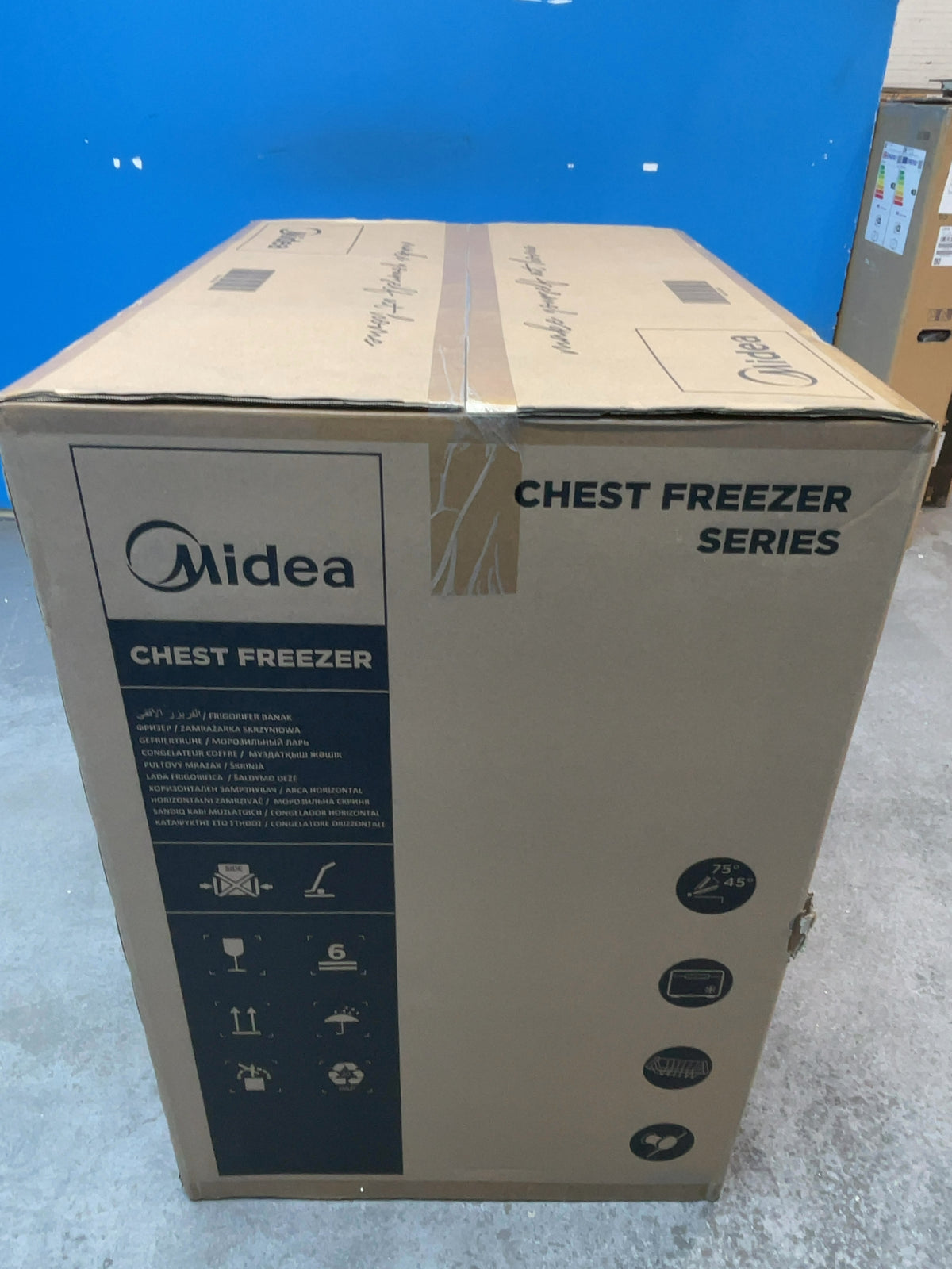#GRC-169-035 - Midea Chest Freezer – 198L Capacity, Counterbalanced Lid, White