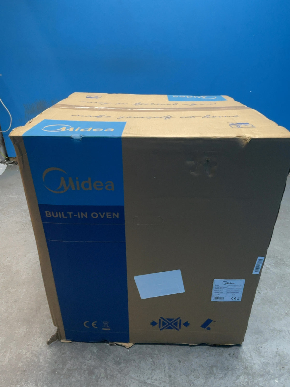 #GRC-169-043 - Midea 60cm Built-Under Electric Double Oven – 54L Fan Oven, 38L Top Oven & Grill, Stainless Steel
