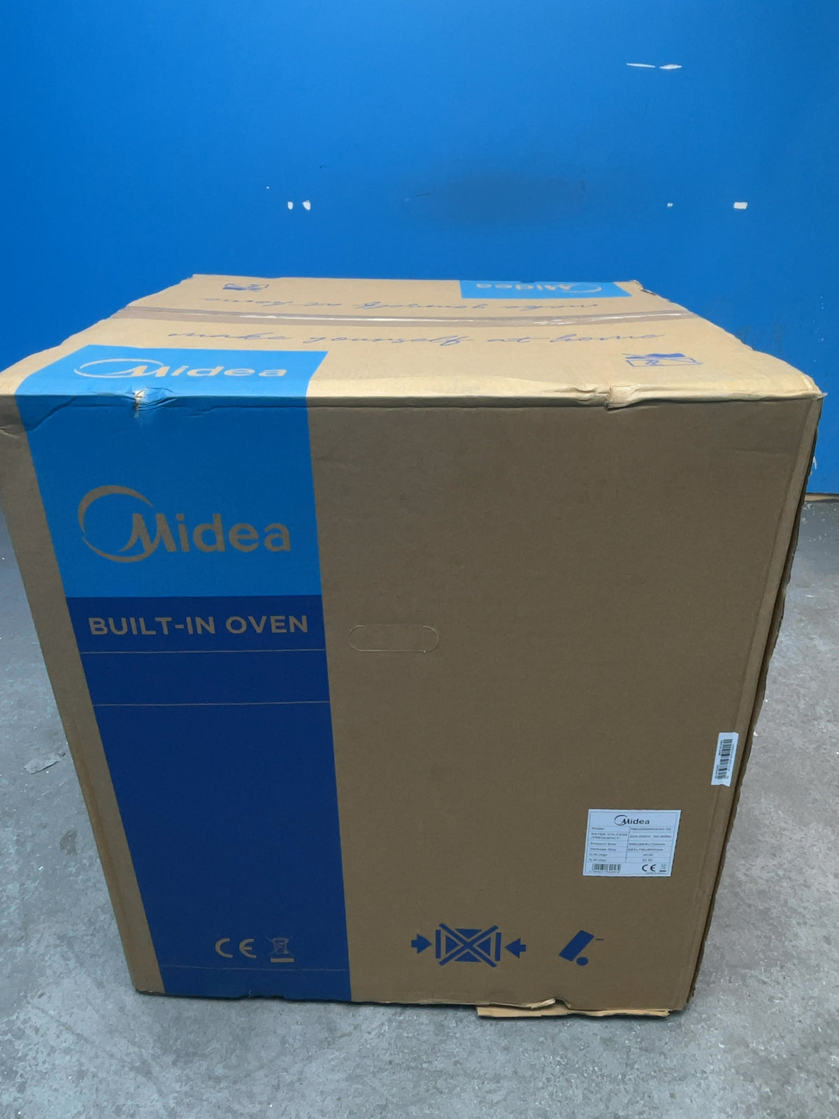 #GRC-169-043 - Midea 60cm Built-Under Electric Double Oven – 54L Fan Oven, 38L Top Oven & Grill, Stainless Steel