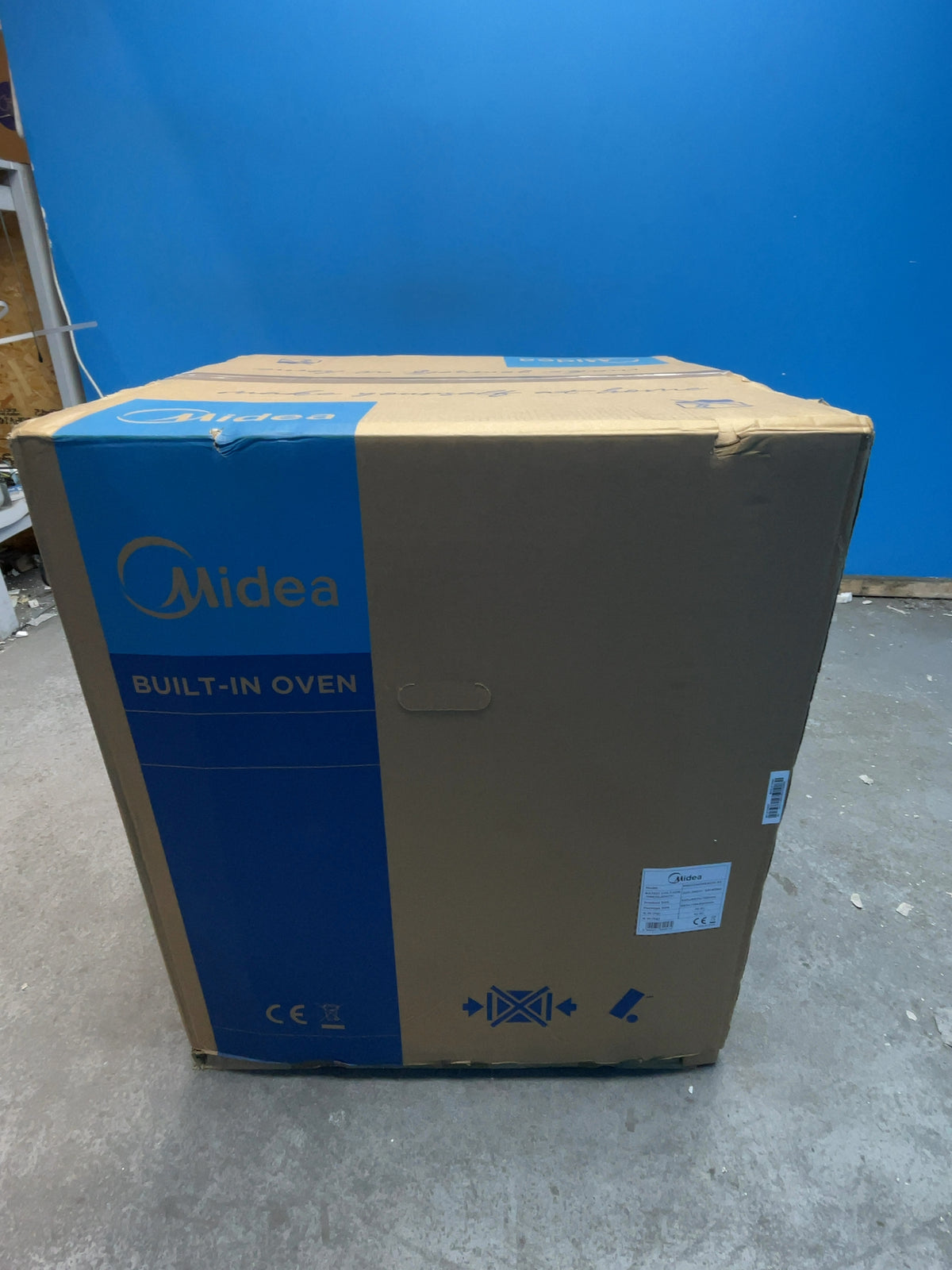 #GRC-169-044 - Midea 60cm Built-Under Electric Double Oven – 54L Fan Oven, 38L Top Oven & Grill, Stainless Steel
