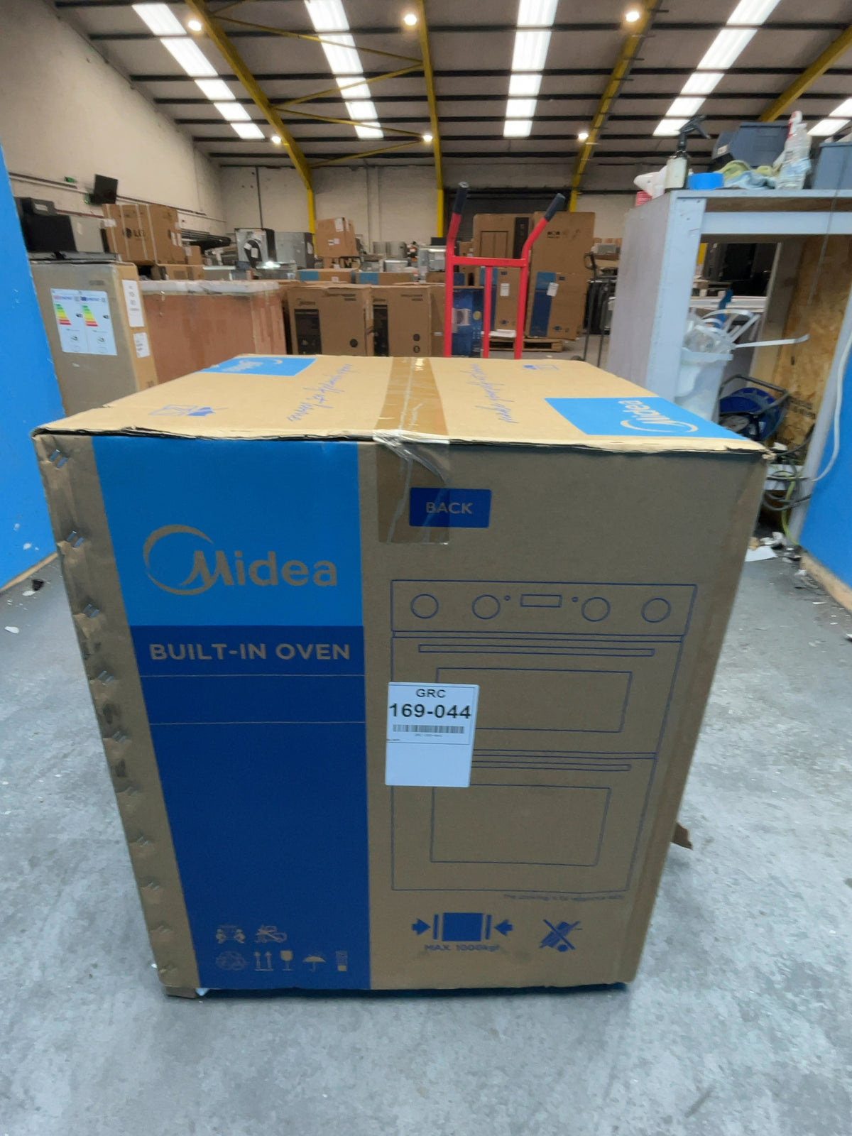 #GRC-169-044 - Midea 60cm Built-Under Electric Double Oven – 54L Fan Oven, 38L Top Oven & Grill, Stainless Steel