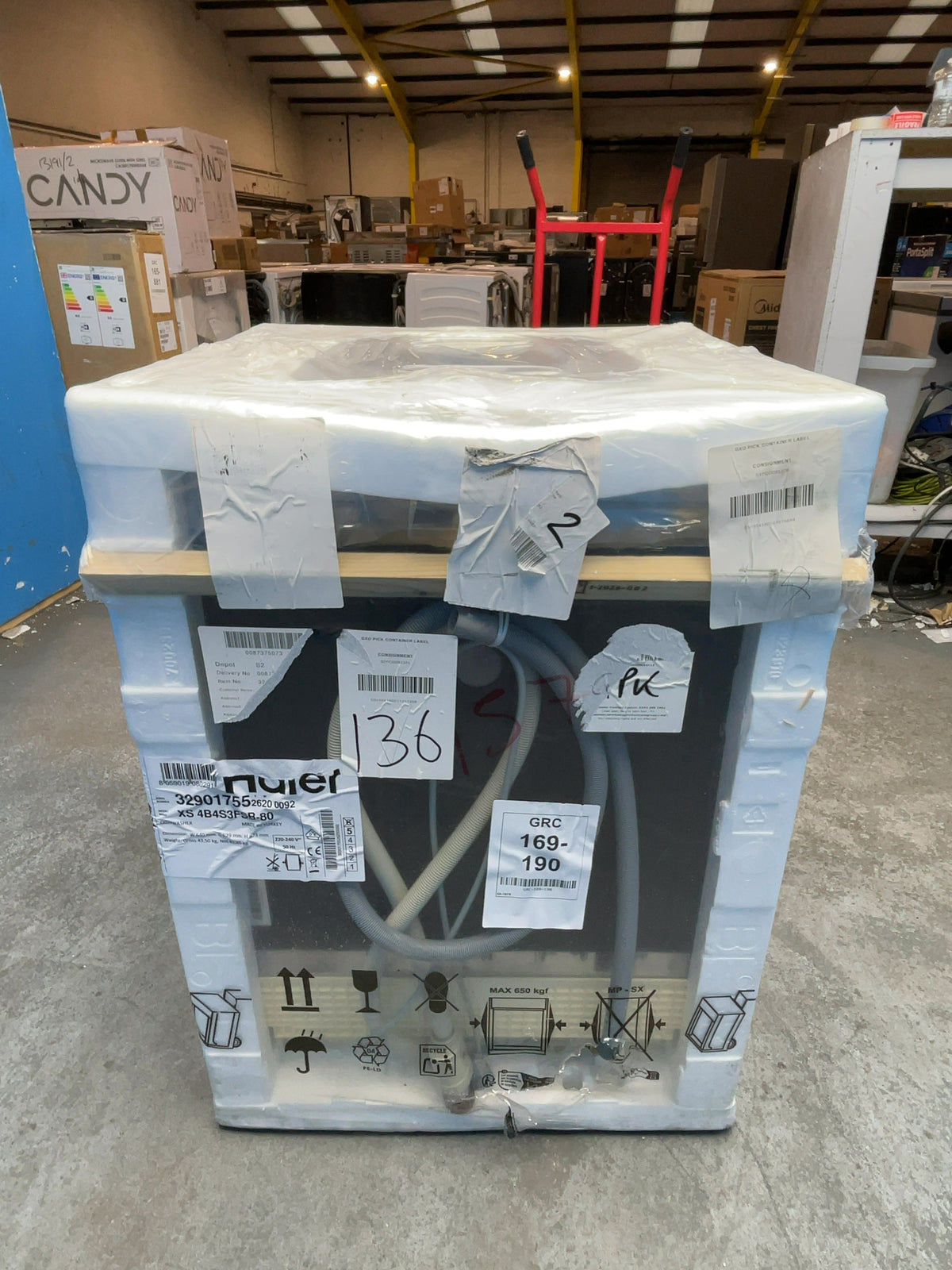 #GRC-169-190 - Haier 60cm Integrated Dishwasher – 14 Place Settings, WiFi Connected, B Rated