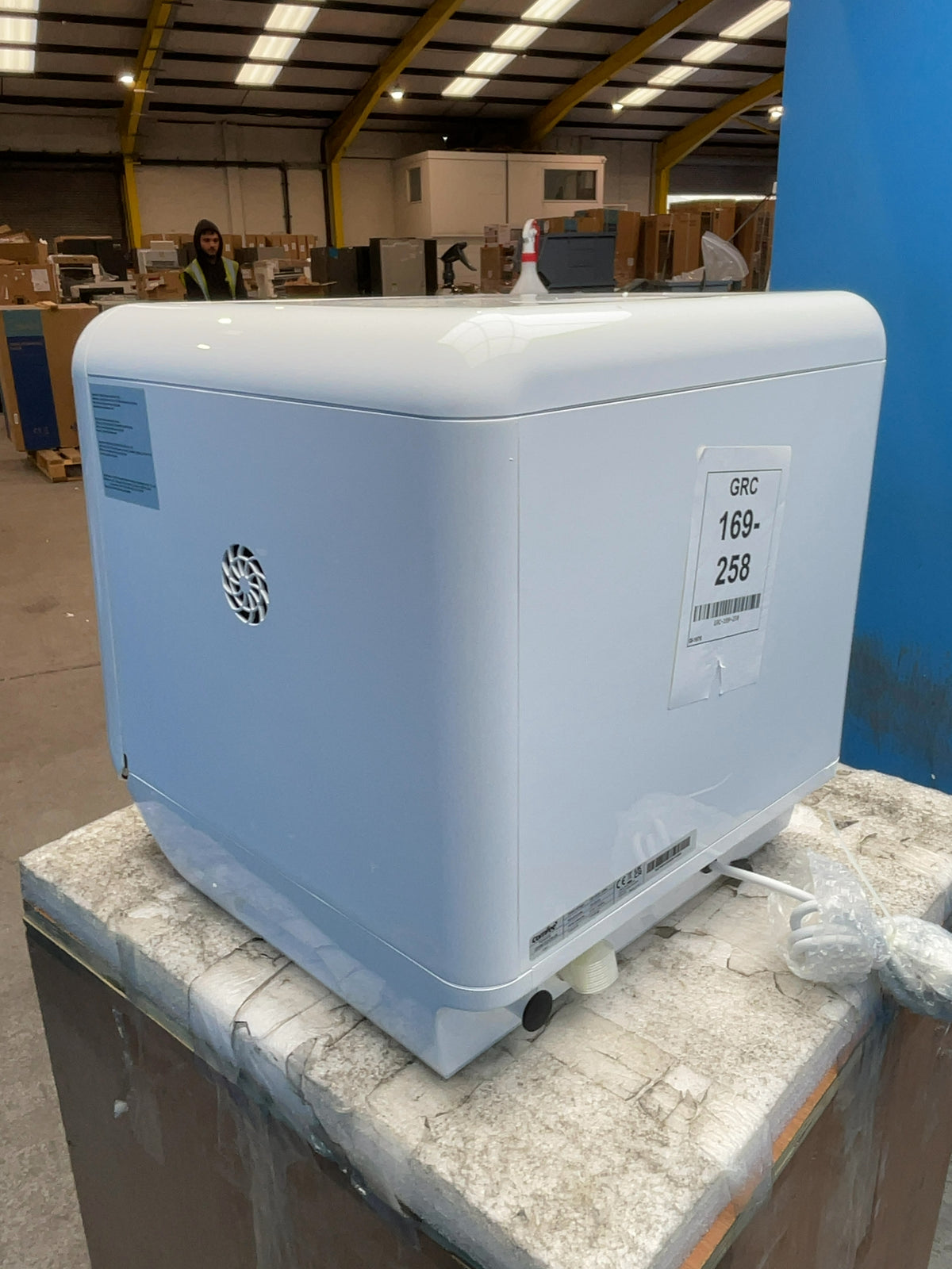 #GRC-169-258 - Comfee Mini Table Top Dishwasher – 5L Water Tank, No Plumbing, 98°C Steam Wash, White