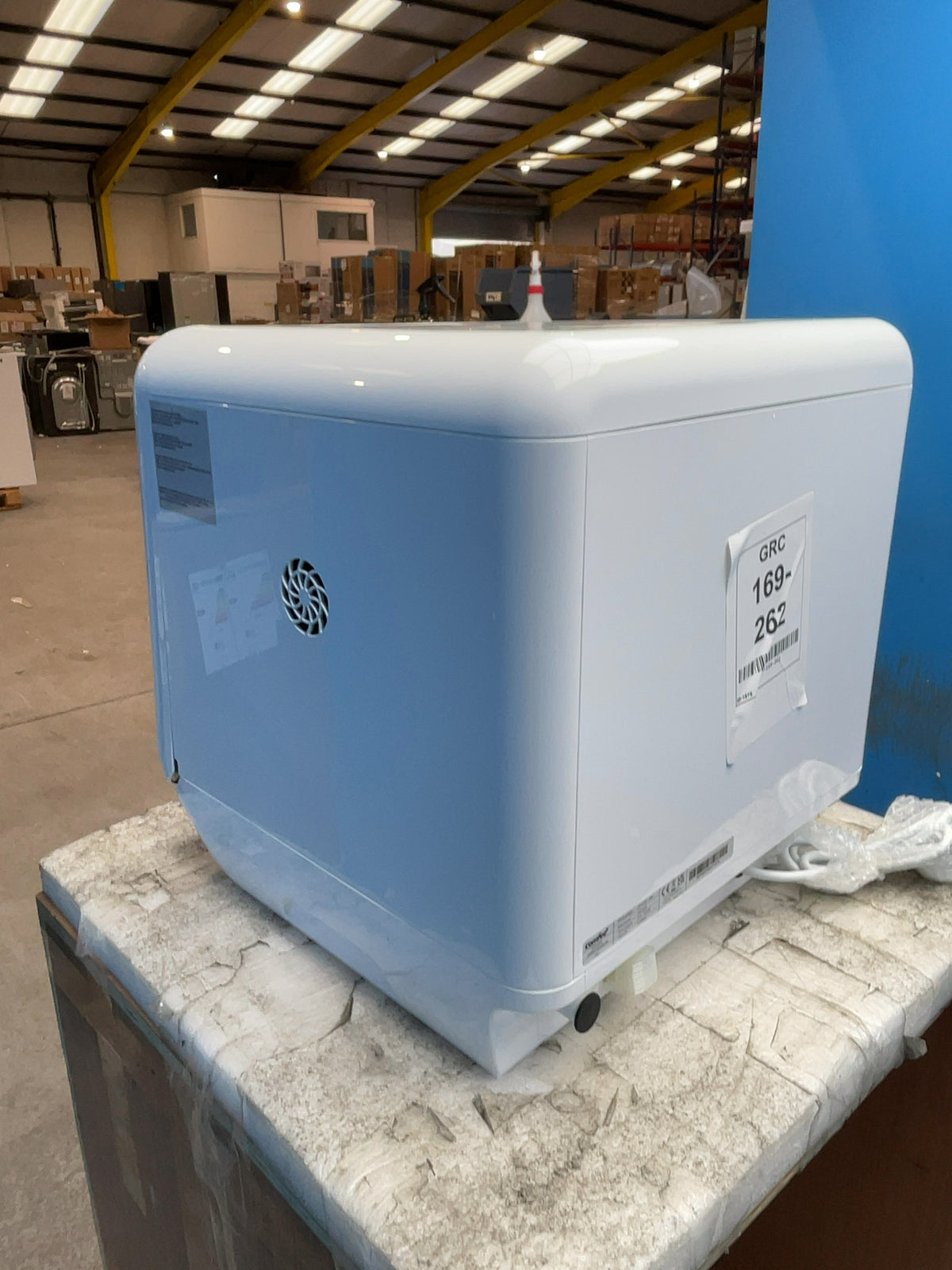 #GRC-169-262 - Comfee Mini Table Top Dishwasher – 5L Water Tank, No Plumbing, 98°C Steam Wash, White