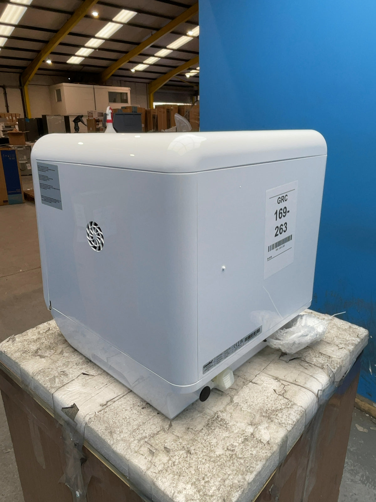 #GRC-169-263 - Comfee Mini Table Top Dishwasher – 5L Water Tank, No Plumbing, 98°C Steam Wash, White
