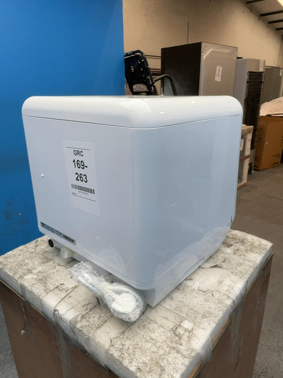 #GRC-169-263 - Comfee Mini Table Top Dishwasher – 5L Water Tank, No Plumbing, 98°C Steam Wash, White