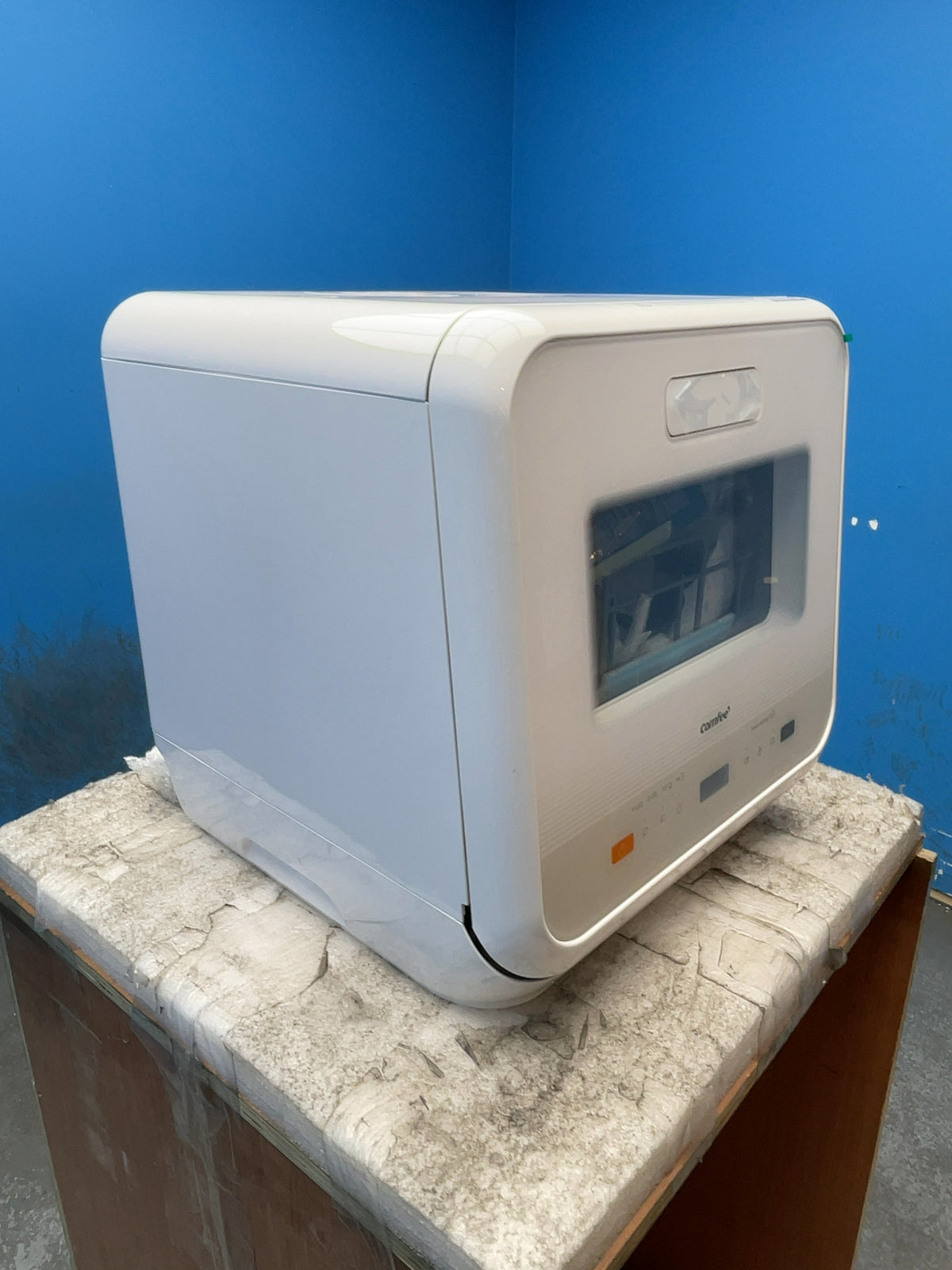 #GRC-169-263 - Comfee Mini Table Top Dishwasher – 5L Water Tank, No Plumbing, 98°C Steam Wash, White