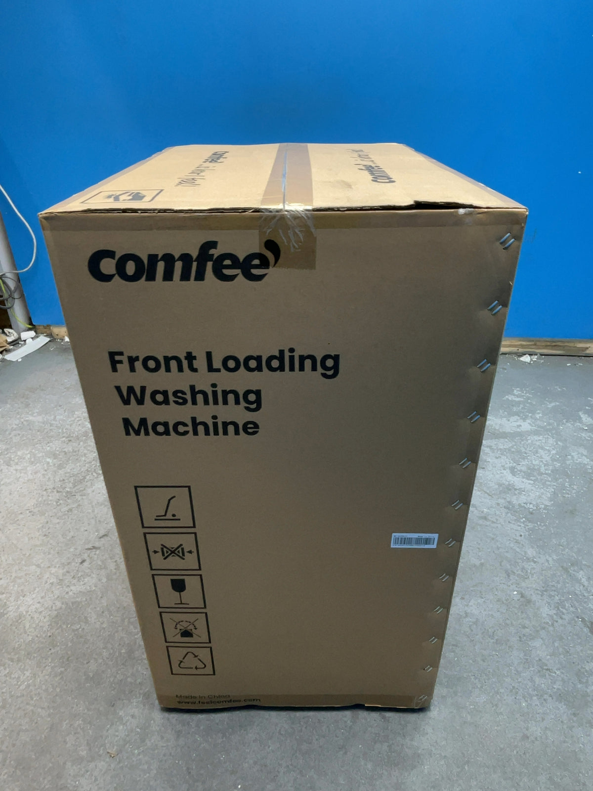 #GRC-169-269 - Comfee 7kg 1200rpm Washing Machine – Steam Wash & 15 Min Quick Cycle, White