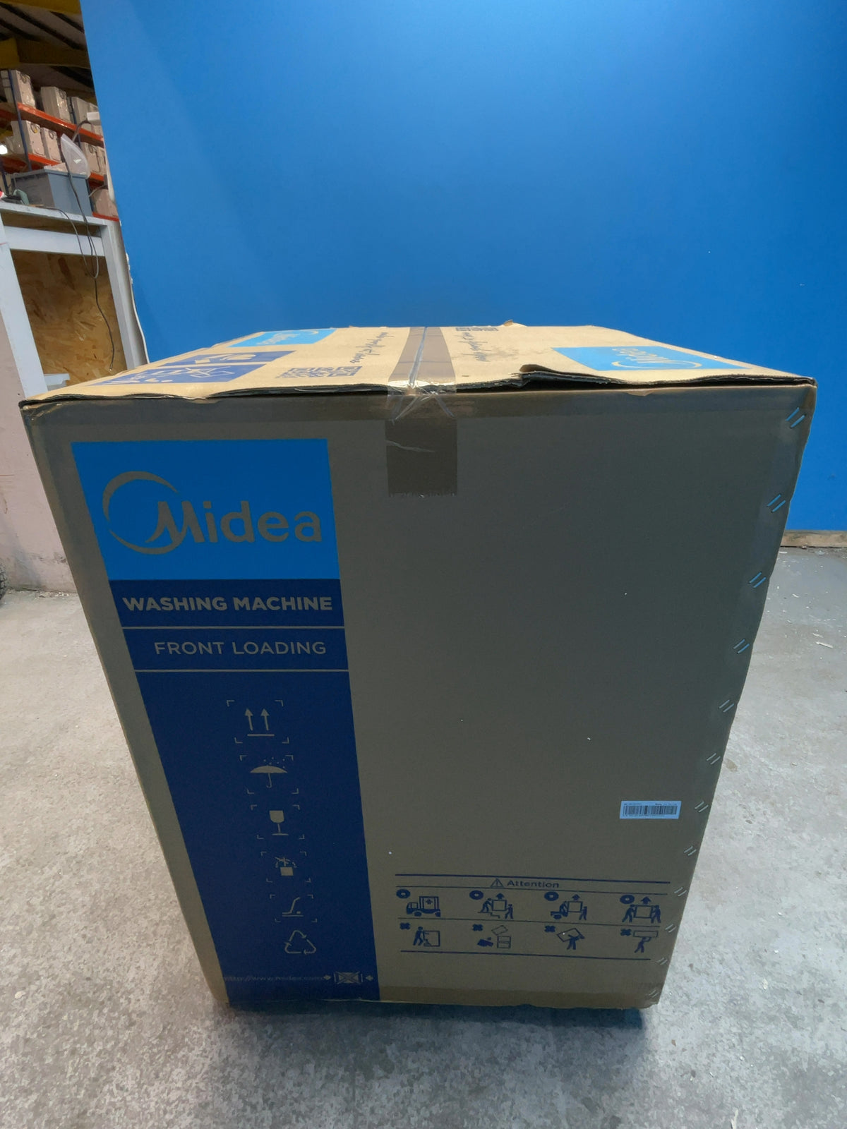 #GRC-169-281 - Midea 9kg 1400rpm Washing Machine – Steam Care, Turbo Wash, Inverter Motor, White