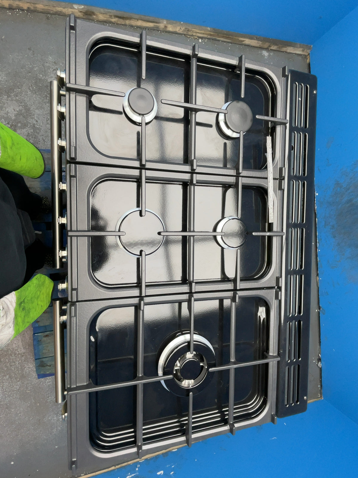#GRC-169-611 - Rangemaster Longstock Deluxe 90cm Dual Fuel Range Cooker – 147L Double Oven, 5 Burner Gas Hob, Slate