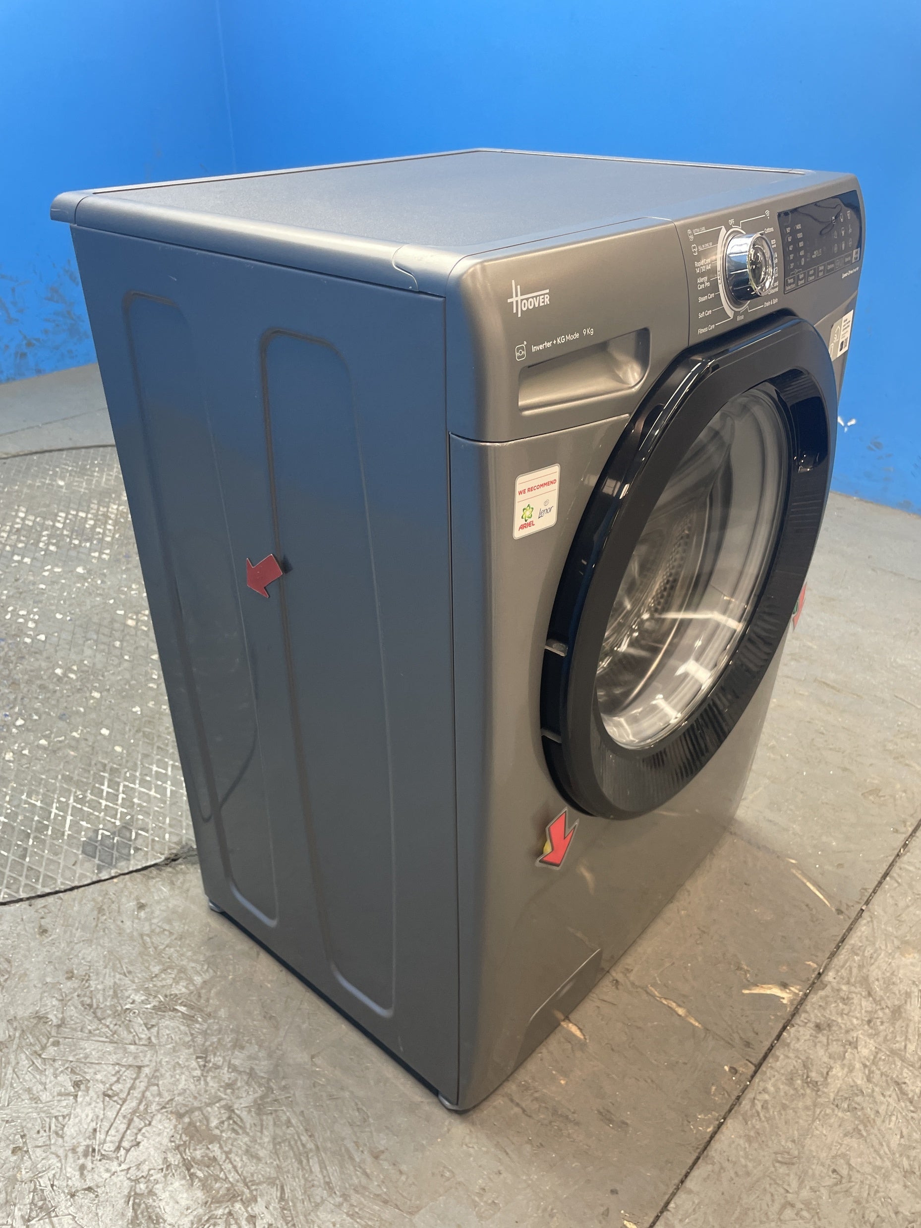 #GRC-157-017 - Hoover H3WPS496TAMBR680 9kg 1400 Spin Washing Machine