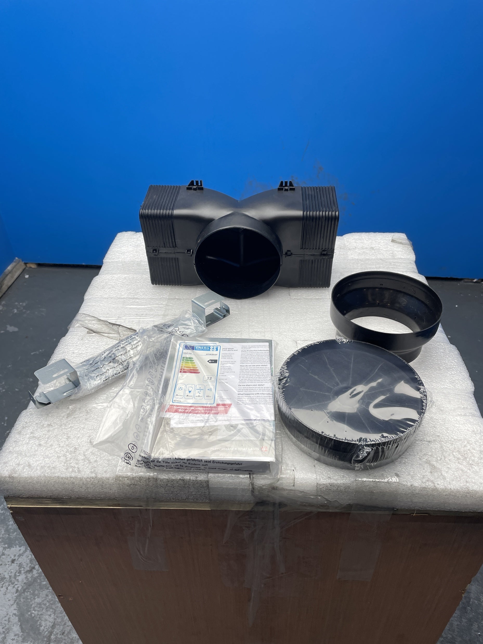 #GRC-145-062 - Hoover HTS9CBH3X 90cm Box Chimney Cooker Hood