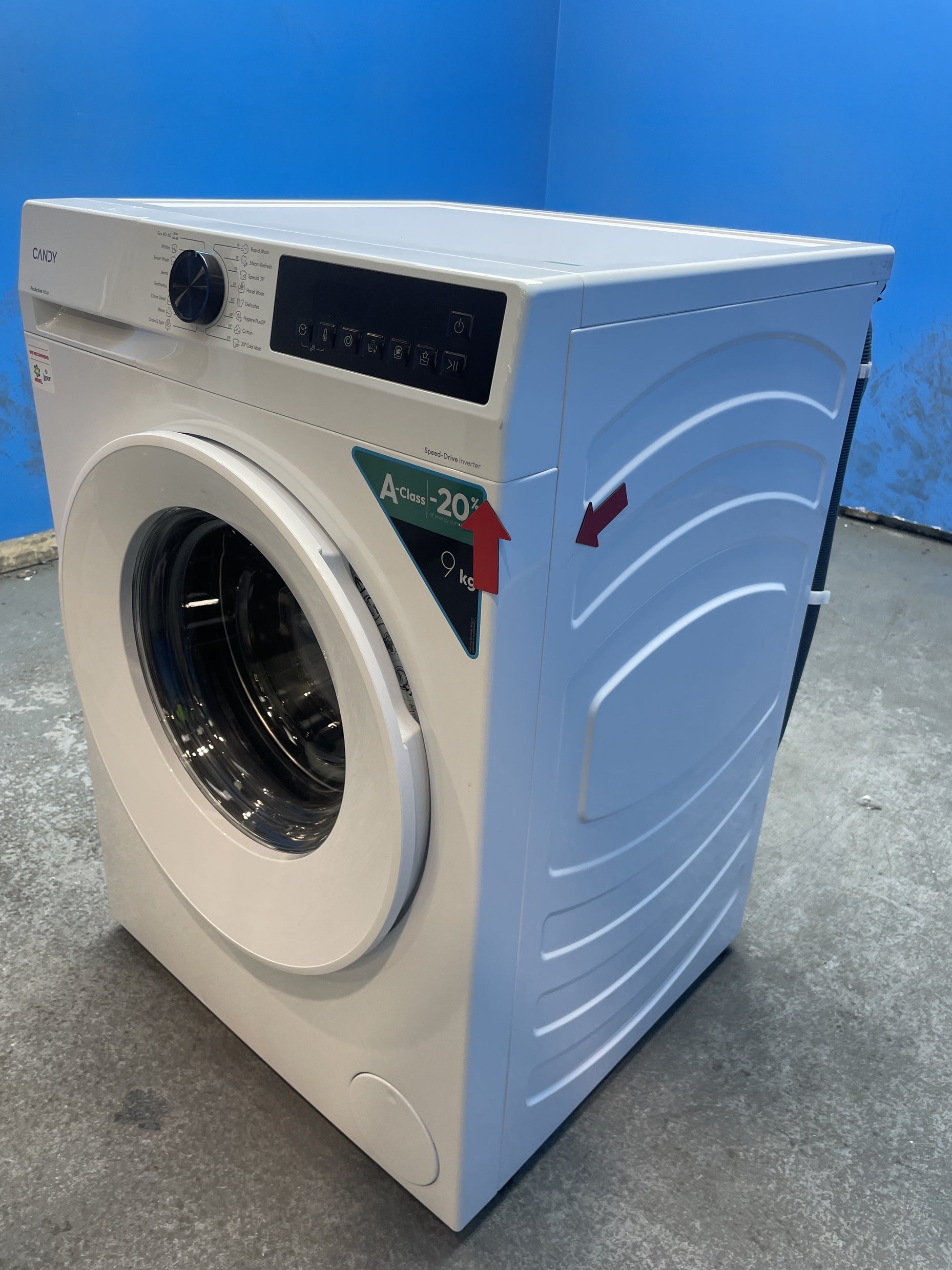 #GRC-158-375 - Candy Quick Pro GD 498-80 9kg 1400rpm Washing Machine