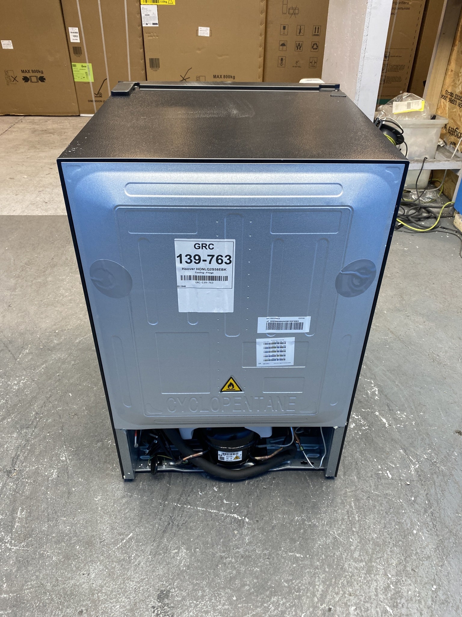 Hoover HONLQ2S58EBK H-FRIDGE 300 Mini Undercounter Fridge