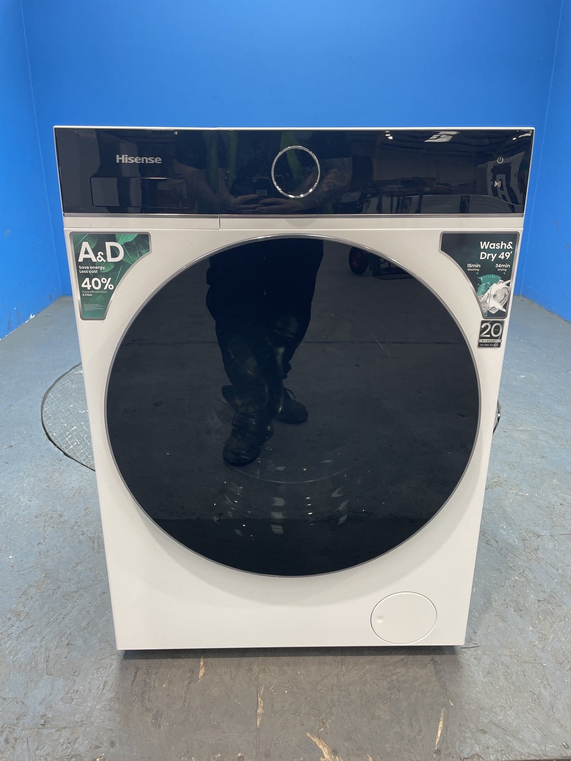 #GRC-143-444 - Hisense WD5I1245BWR 5i Series 12/8kg 1400rpm Washer Dryer