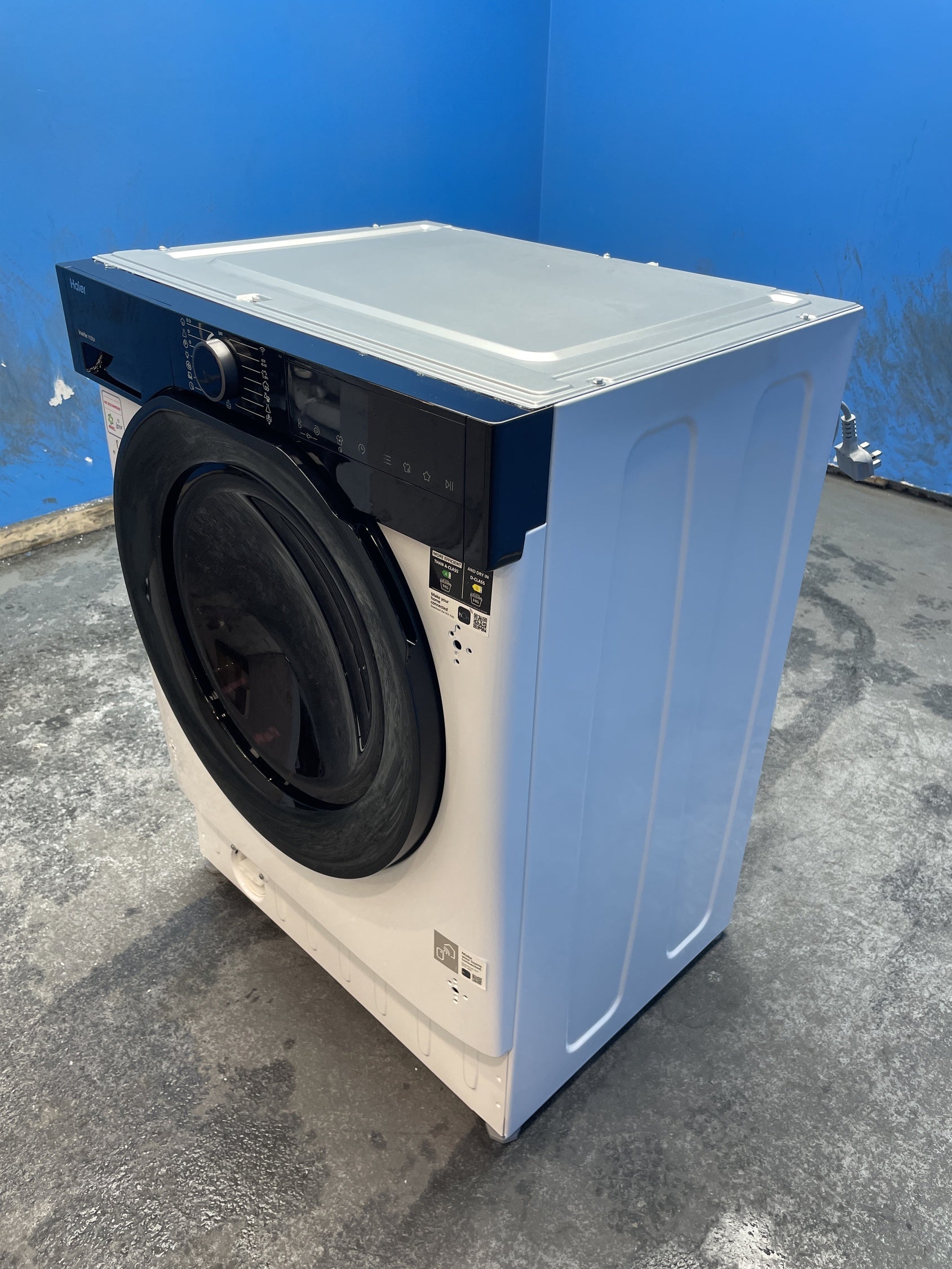 #GRC-163-357 - Haier Integrated Washer Dryer – 9kg Wash, 6kg Dry, 1600rpm, WiFi Connected, White